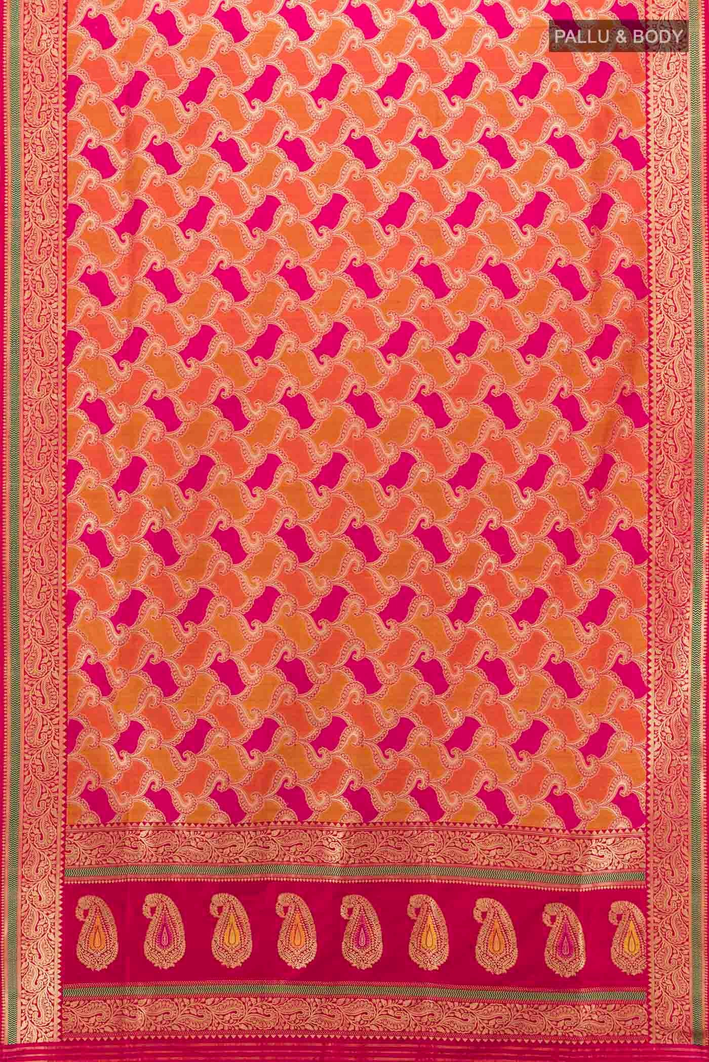 Multi Color Banarasi Silk Saree - Image 5
