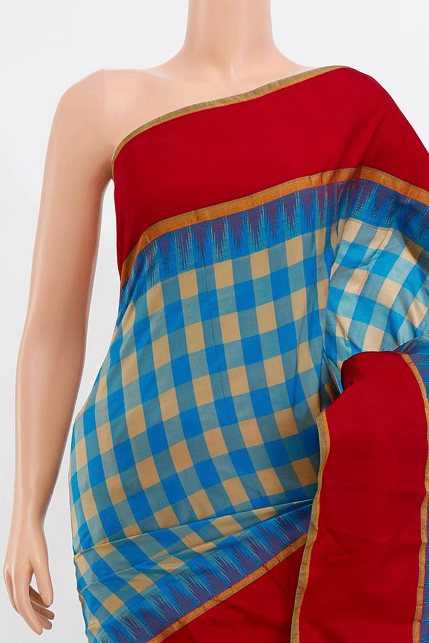 Blue Bangalore Silk Saree - Image 2