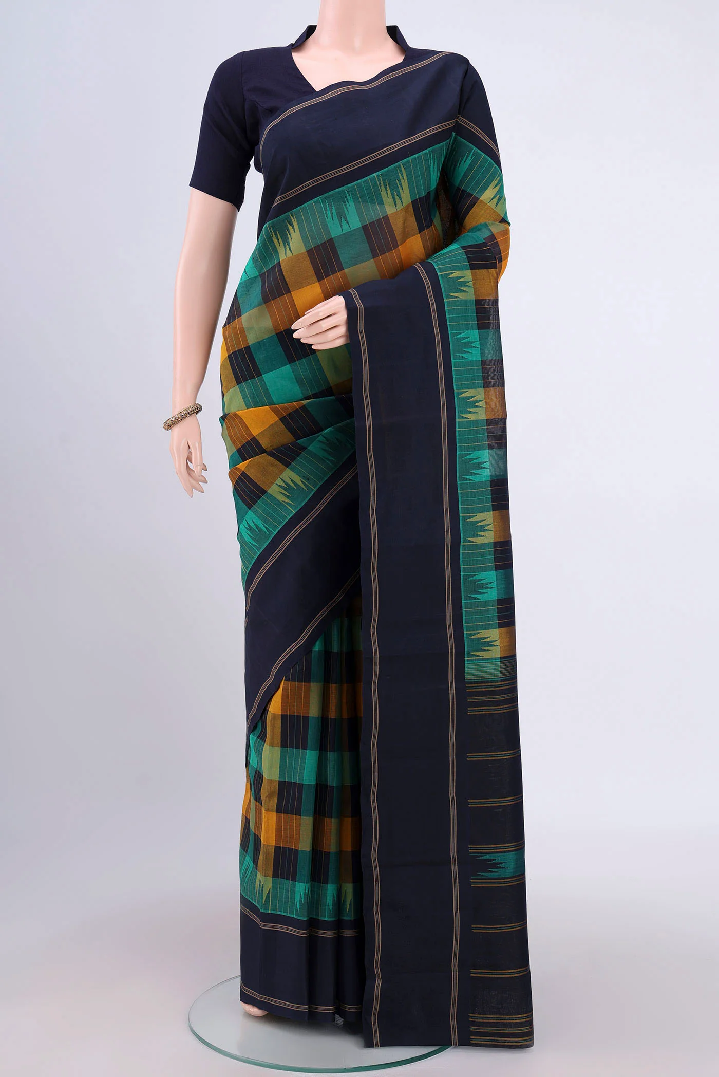 Multi Color Kanchi Cotton Saree