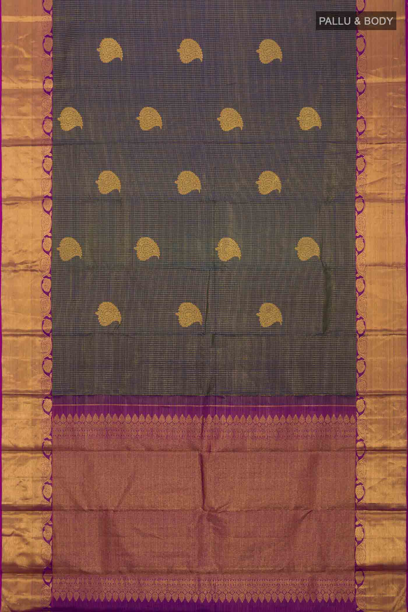Multi Color Kanjivaram Silk Saree - Image 6