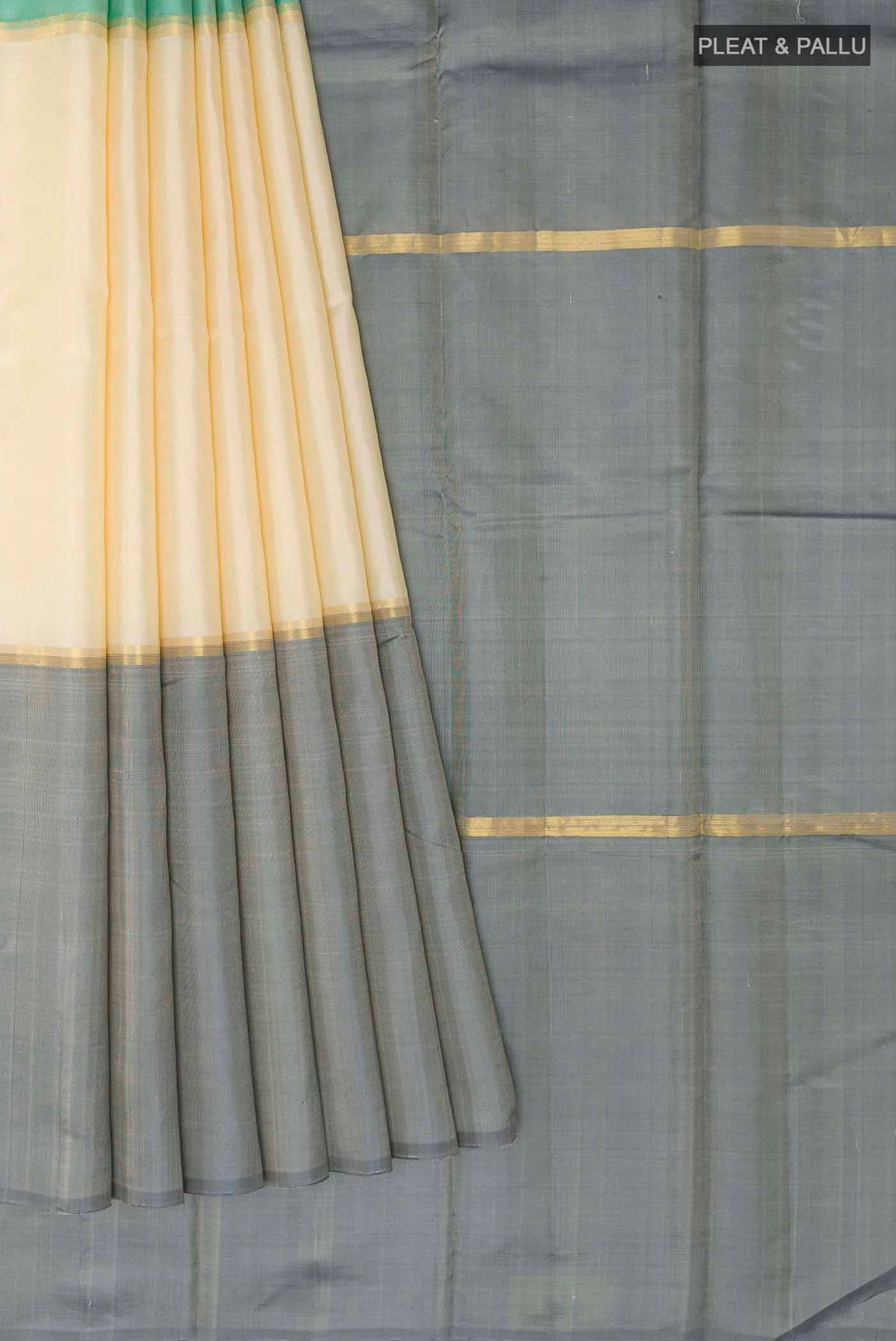 Multi Color Kanjivaram Silk Saree - Image 4