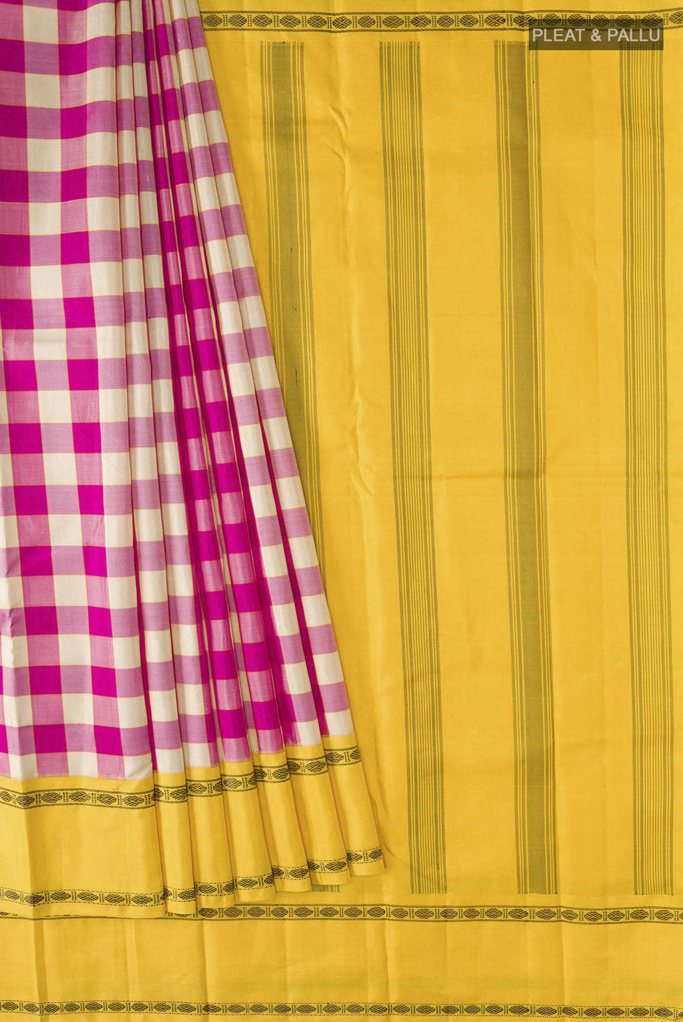 Multi Color Kanjivaram Silk Saree - Image 4