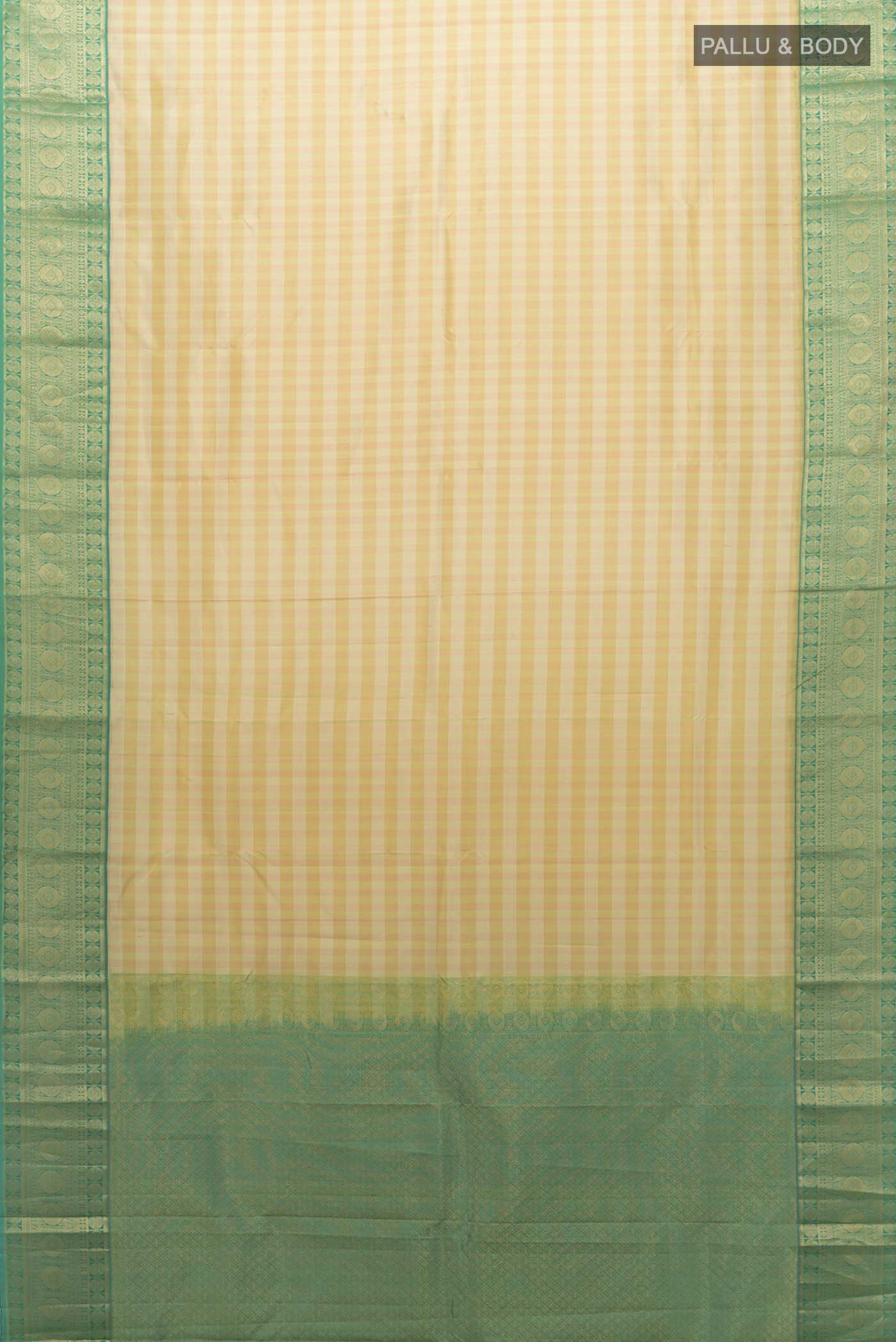 Multi Color Kanchipuram Silk Saree - Image 5