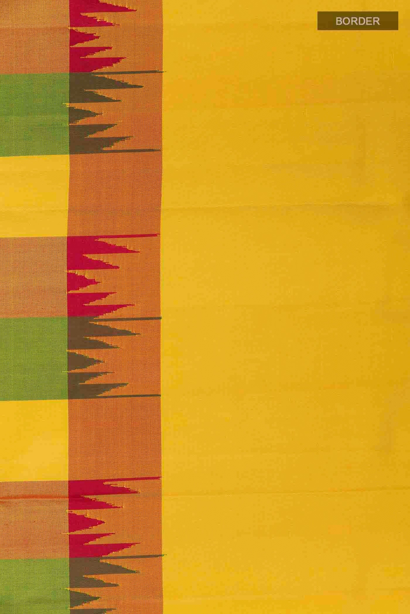Multi Color Kanchipuram Silk Saree - Image 3