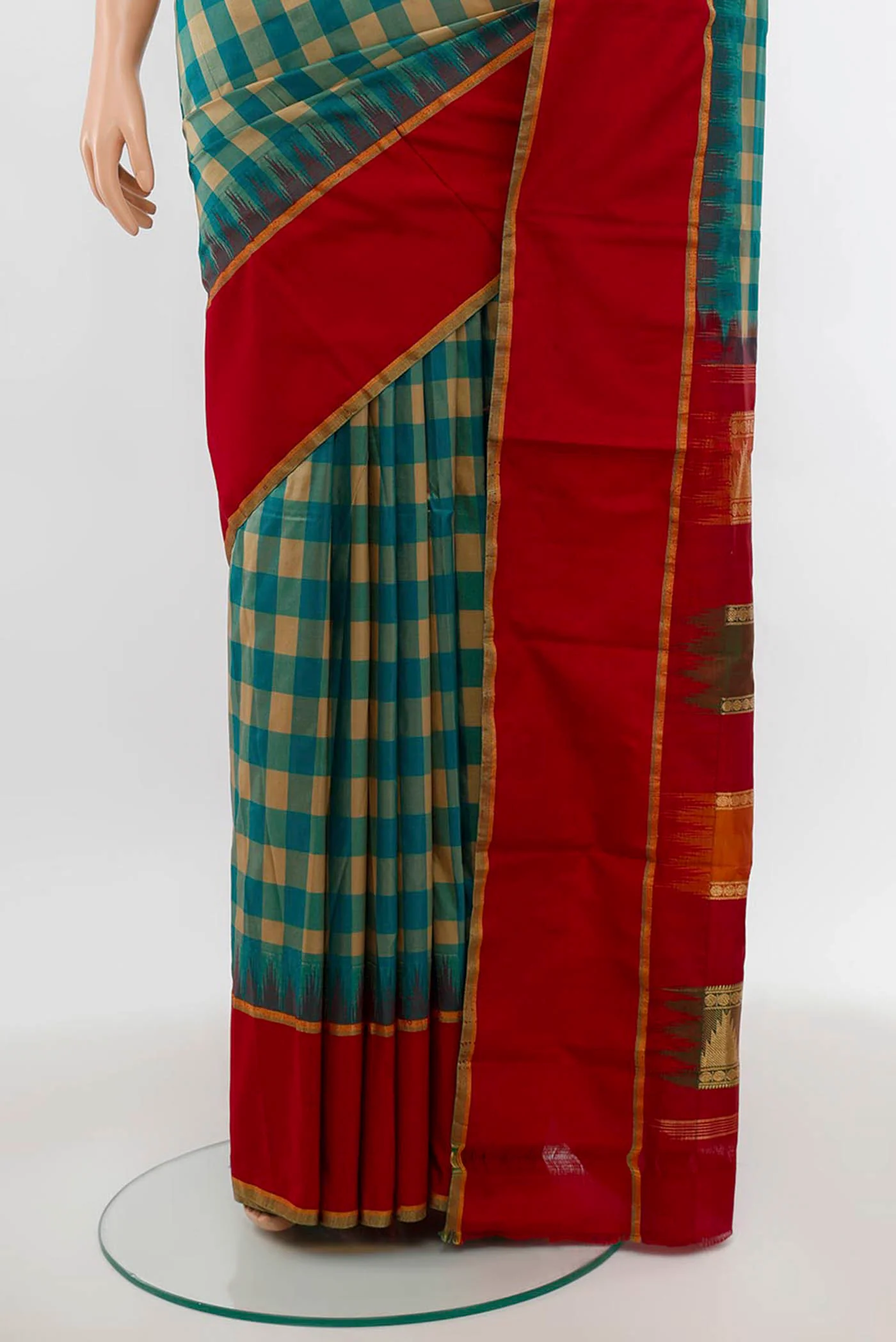 Blue Bangalore Silk Saree - Image 3
