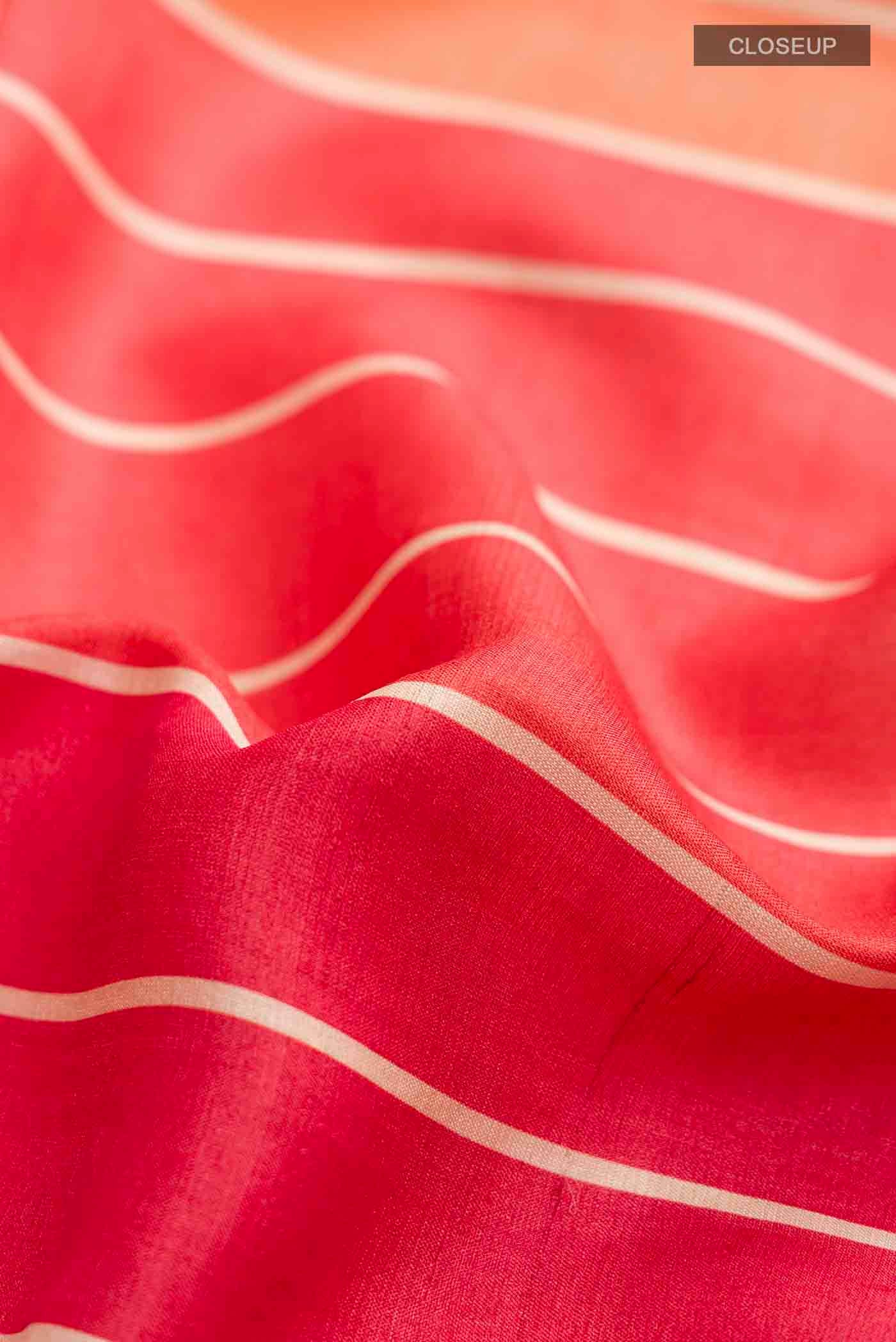 Multi Color Tussar Silk Saree - Image 2