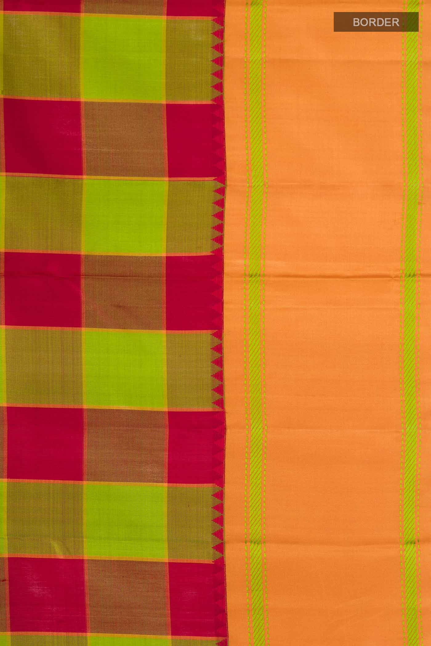 Multi Kanjivaram Silk Saree - Image 3