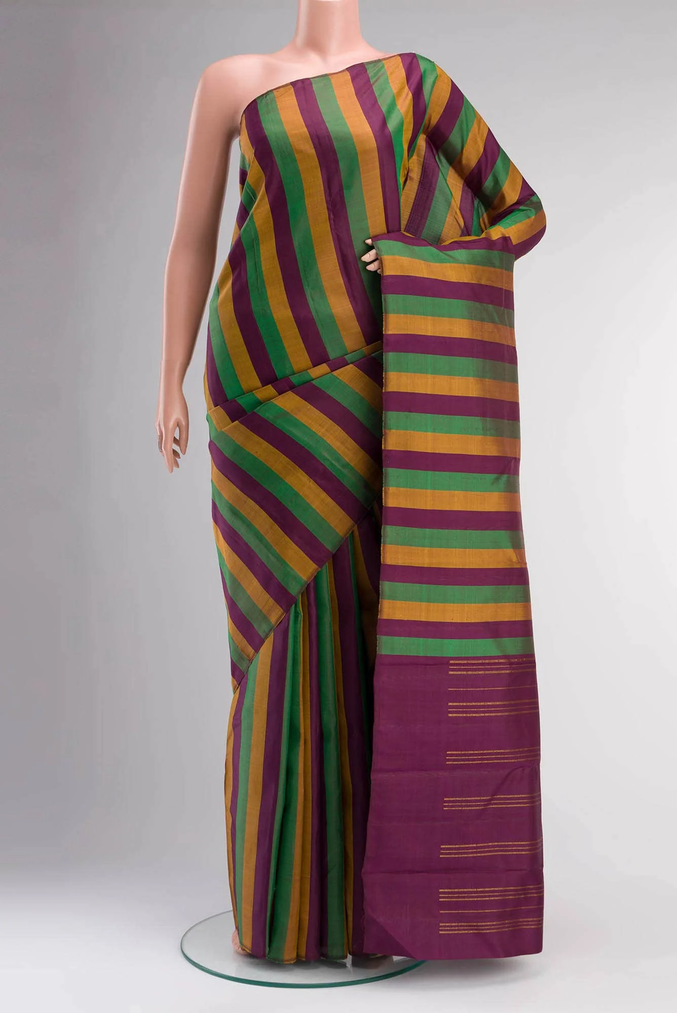 Multi Kanchipuram Silk Saree