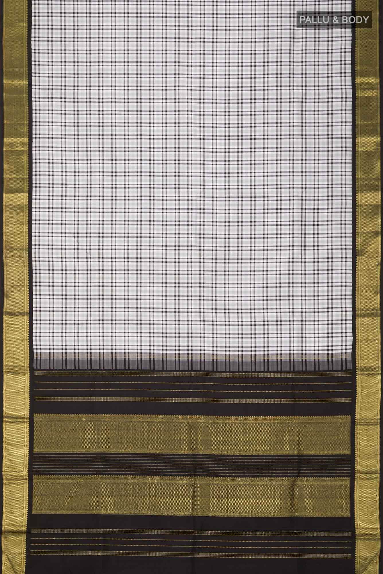 Multi Kanchipuram Silk Saree - Image 4