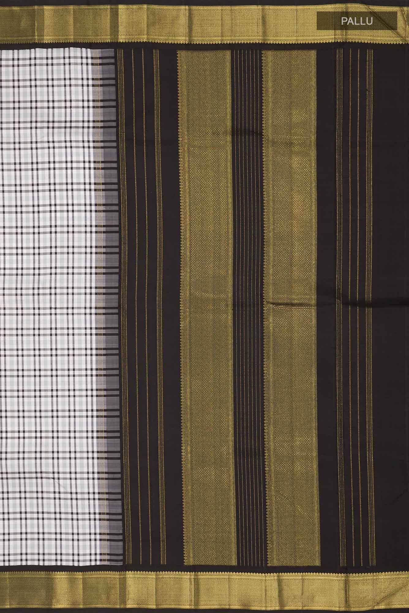 Multi Kanchipuram Silk Saree - Image 5