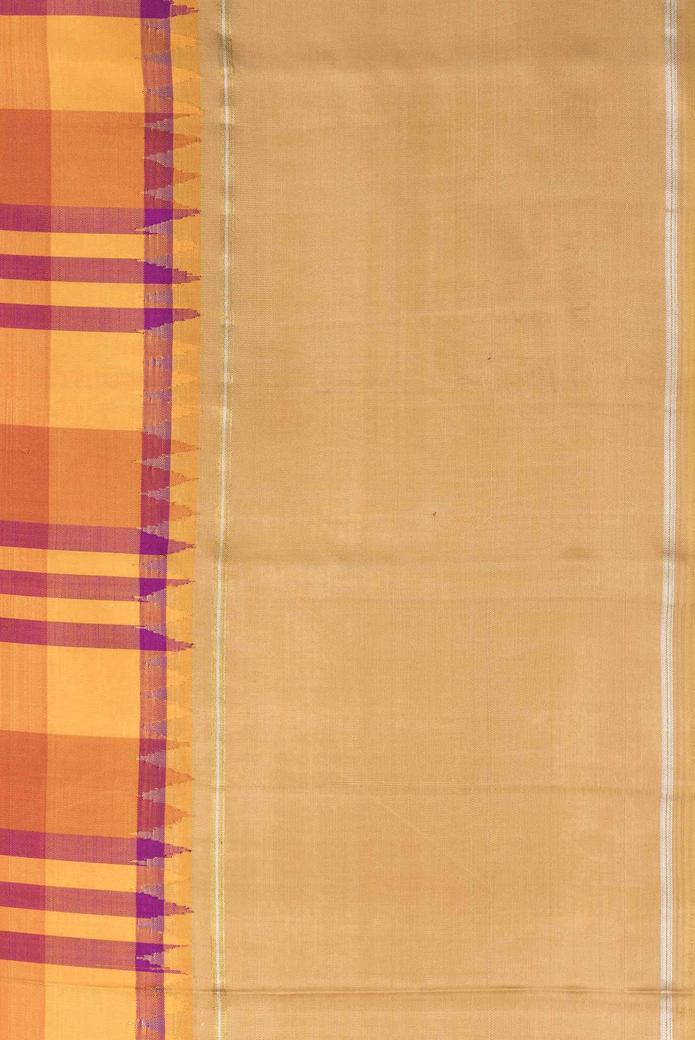 Pure Silk Pure Zari Multi Kanjivaram Saree - Image 5