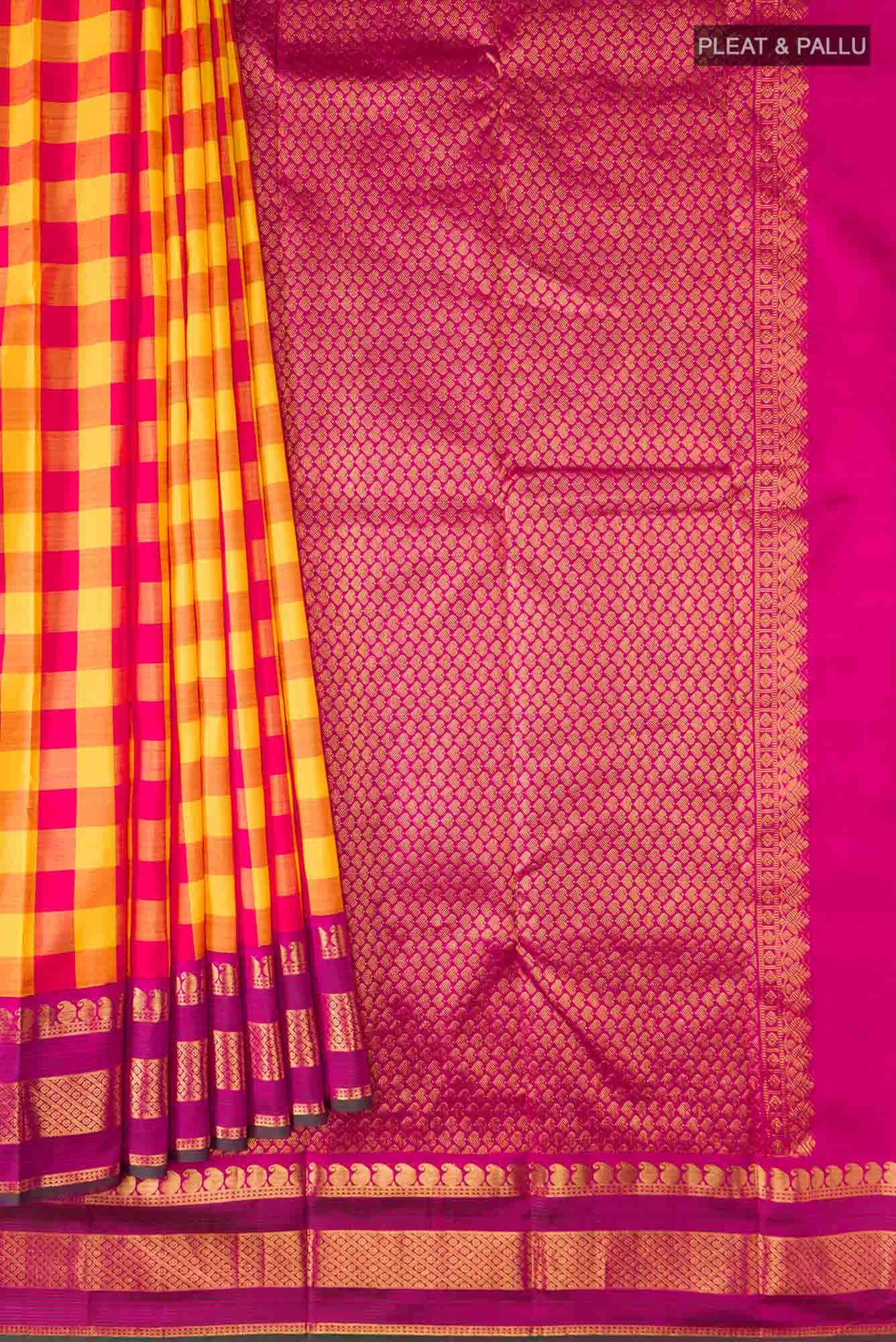 Multi Kanjivaram Silk Saree - Image 2