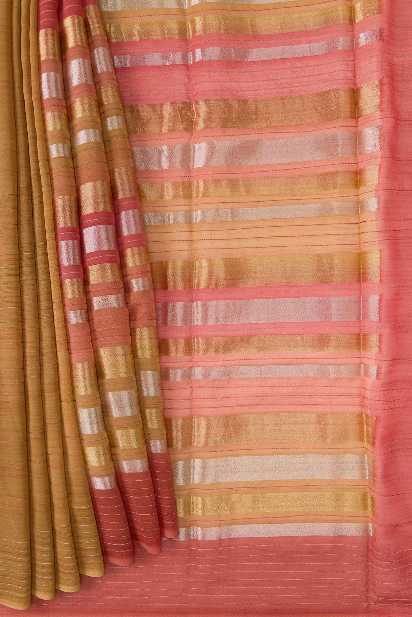 Multi Mysore Georgette Saree - Image 2