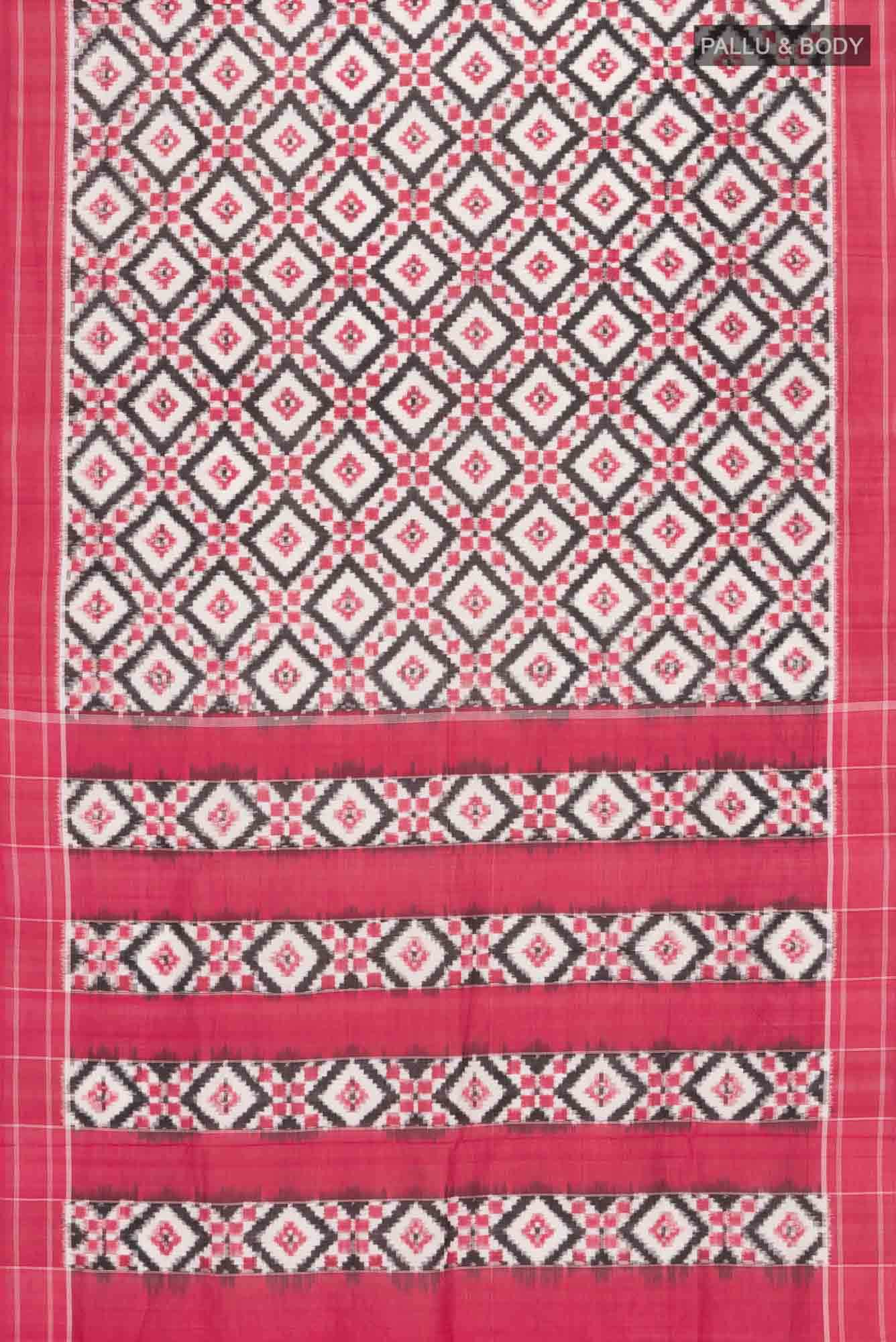 Multi Pochampally Cotton Saree - Image 3