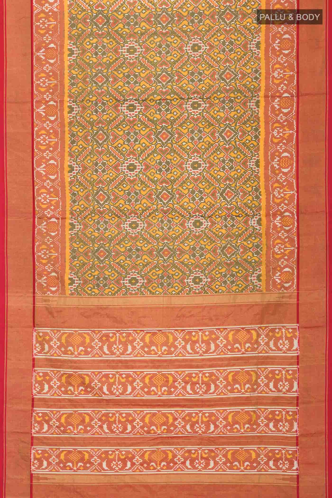 Multi Pochampally Silk Saree - Image 6
