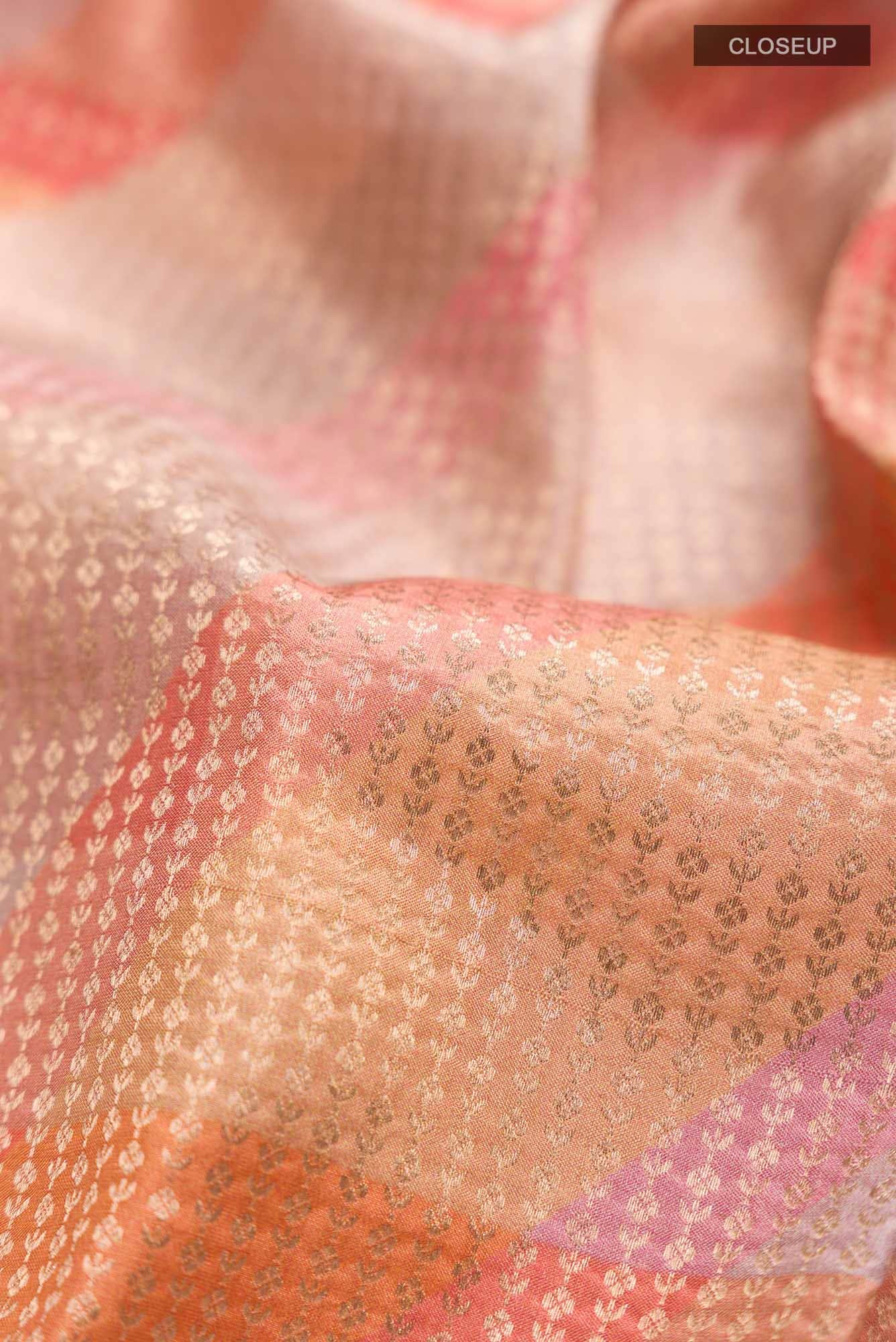 Multi Printed Silk Saree - Image 3
