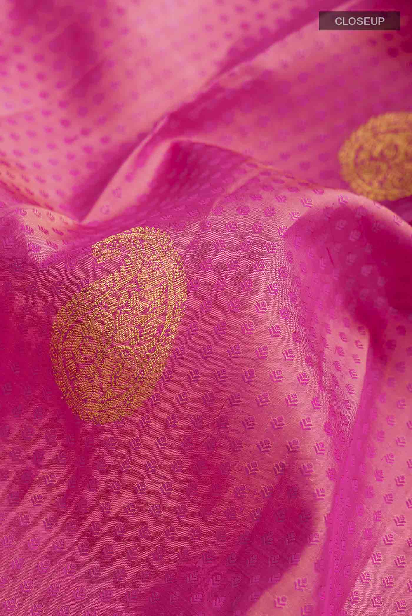 Multicolor Kanchipuram Silk Saree - Image 2