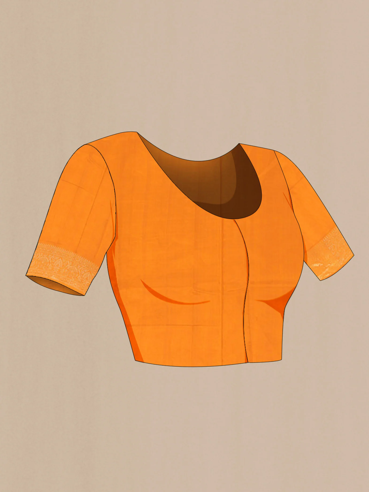 Mustard Banarasi Katan Silk Saree - Image 4