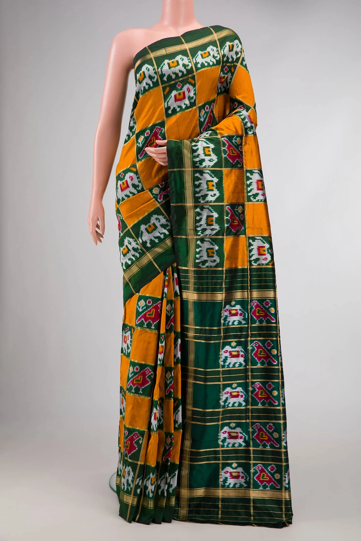Multi Color Pochampally Silk Saree