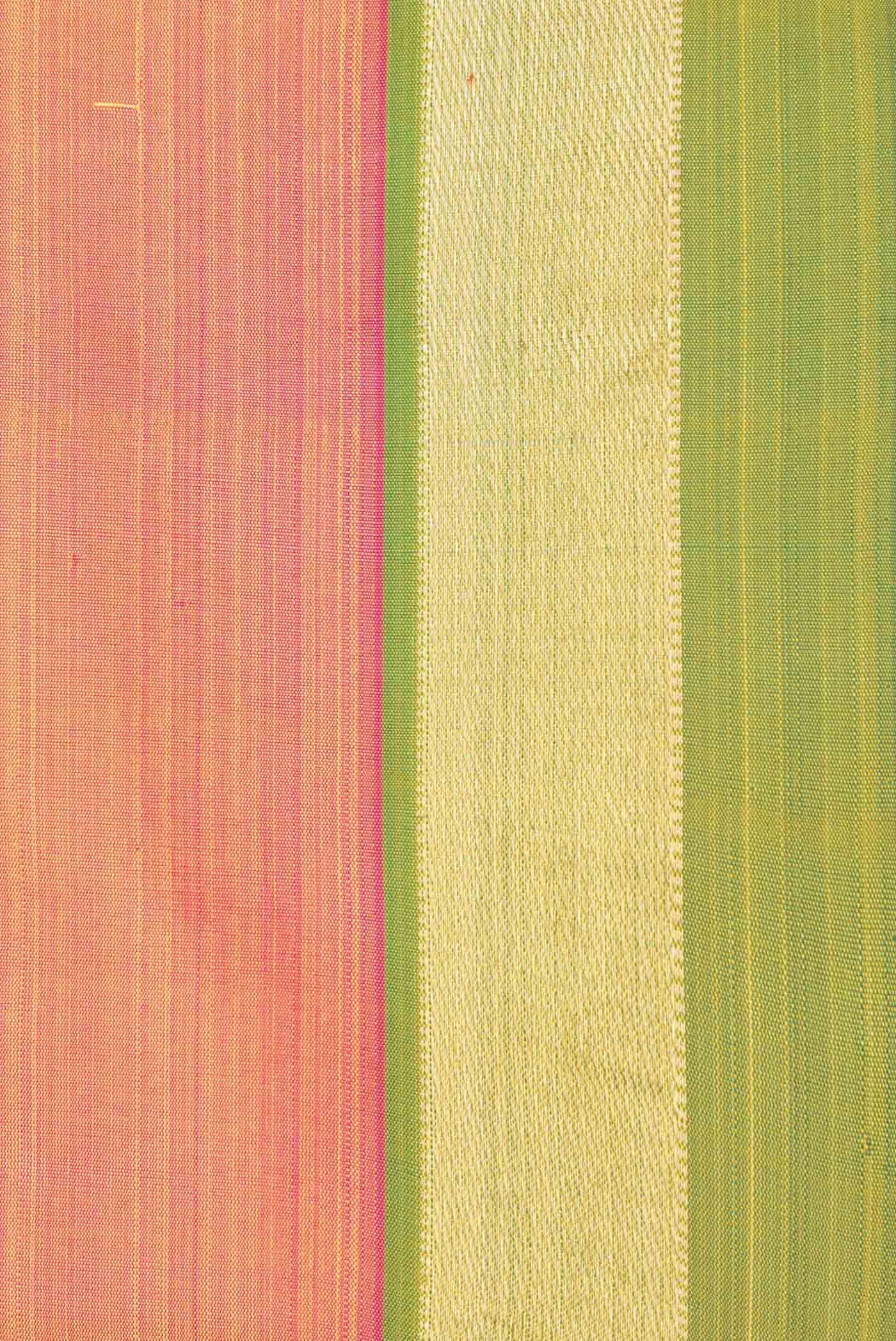 Mustard Dual Tone Kanjivaram Saree - Image 3