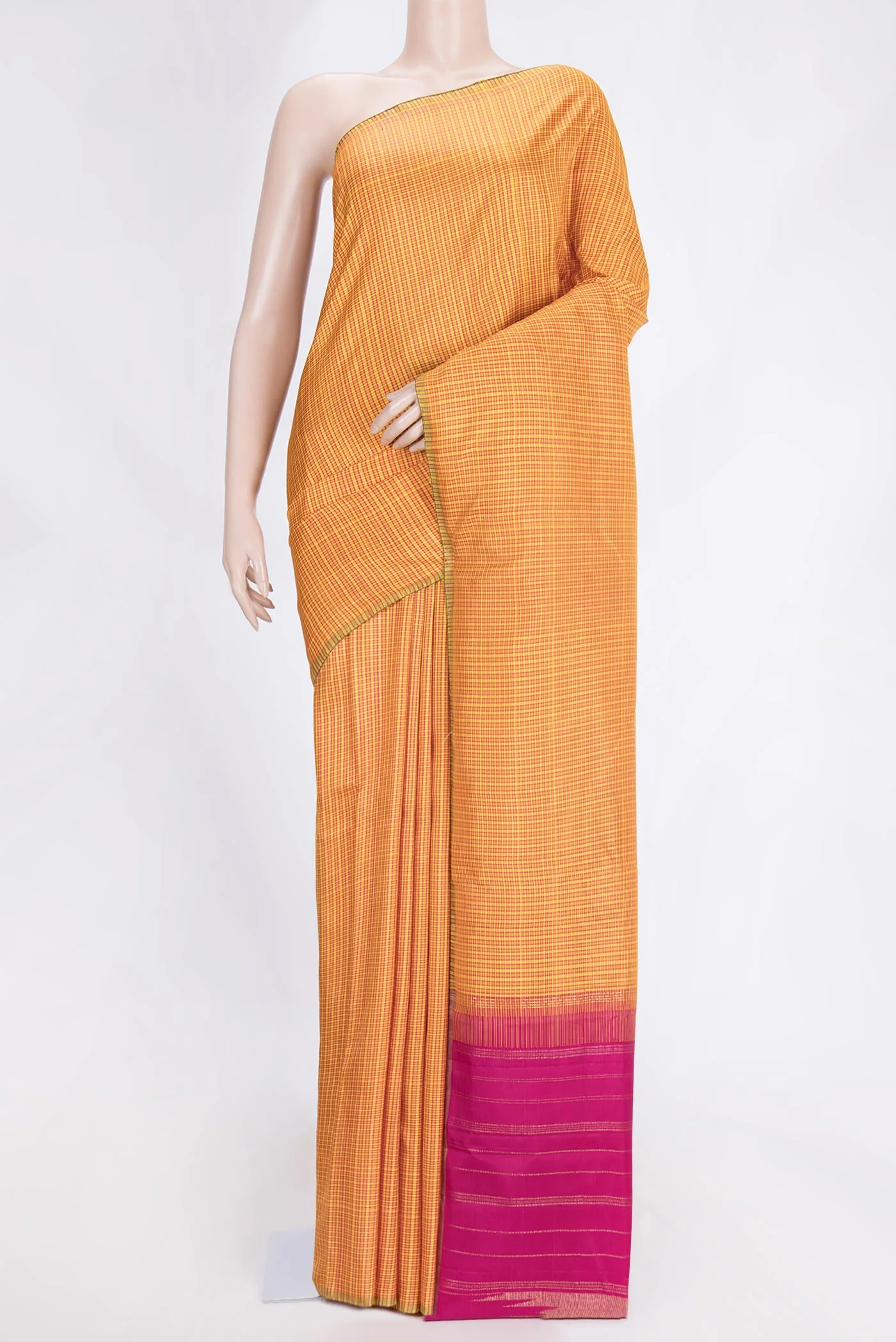Mustard Kanchipuram Saree