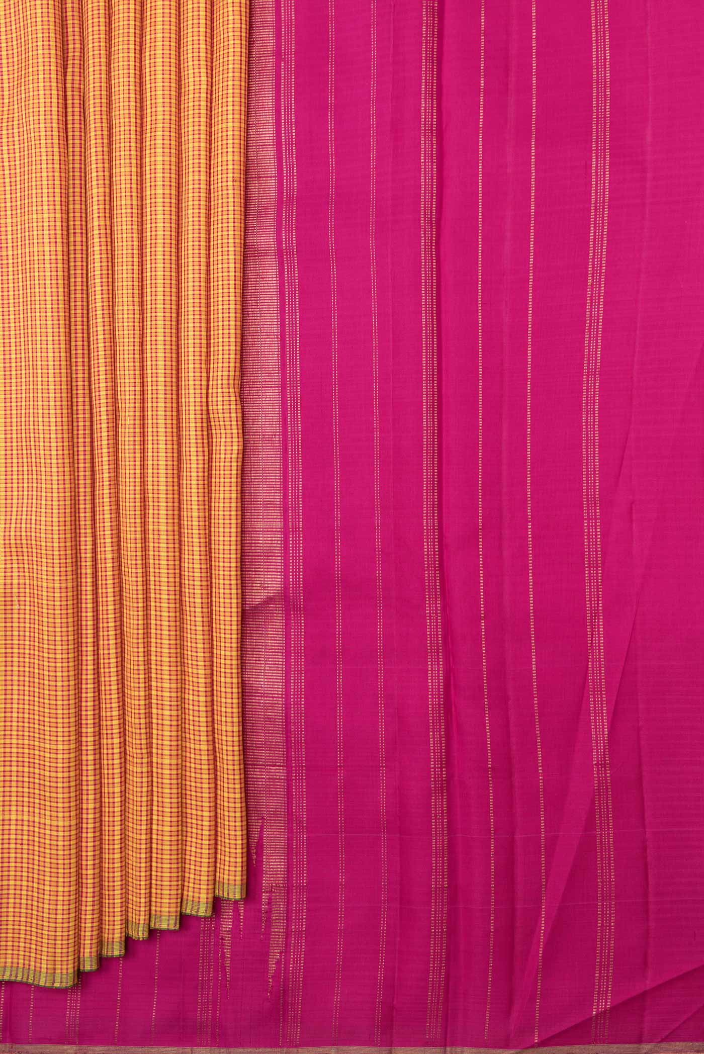 Mustard Kanchipuram Saree - Image 4
