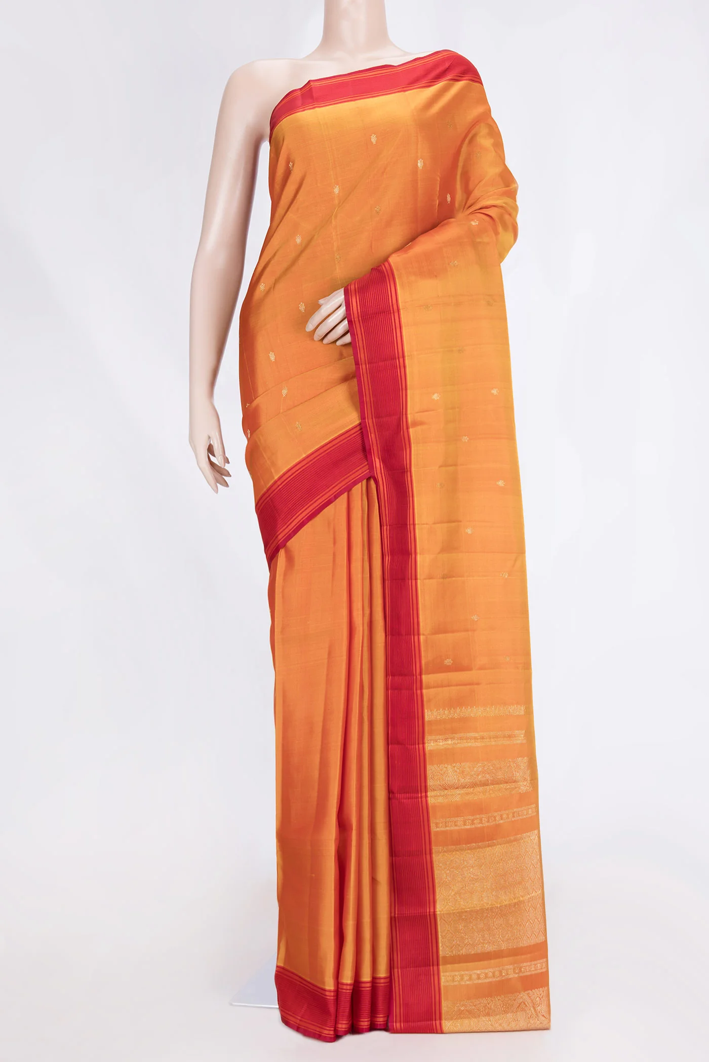Mustard Kanchipuram Saree