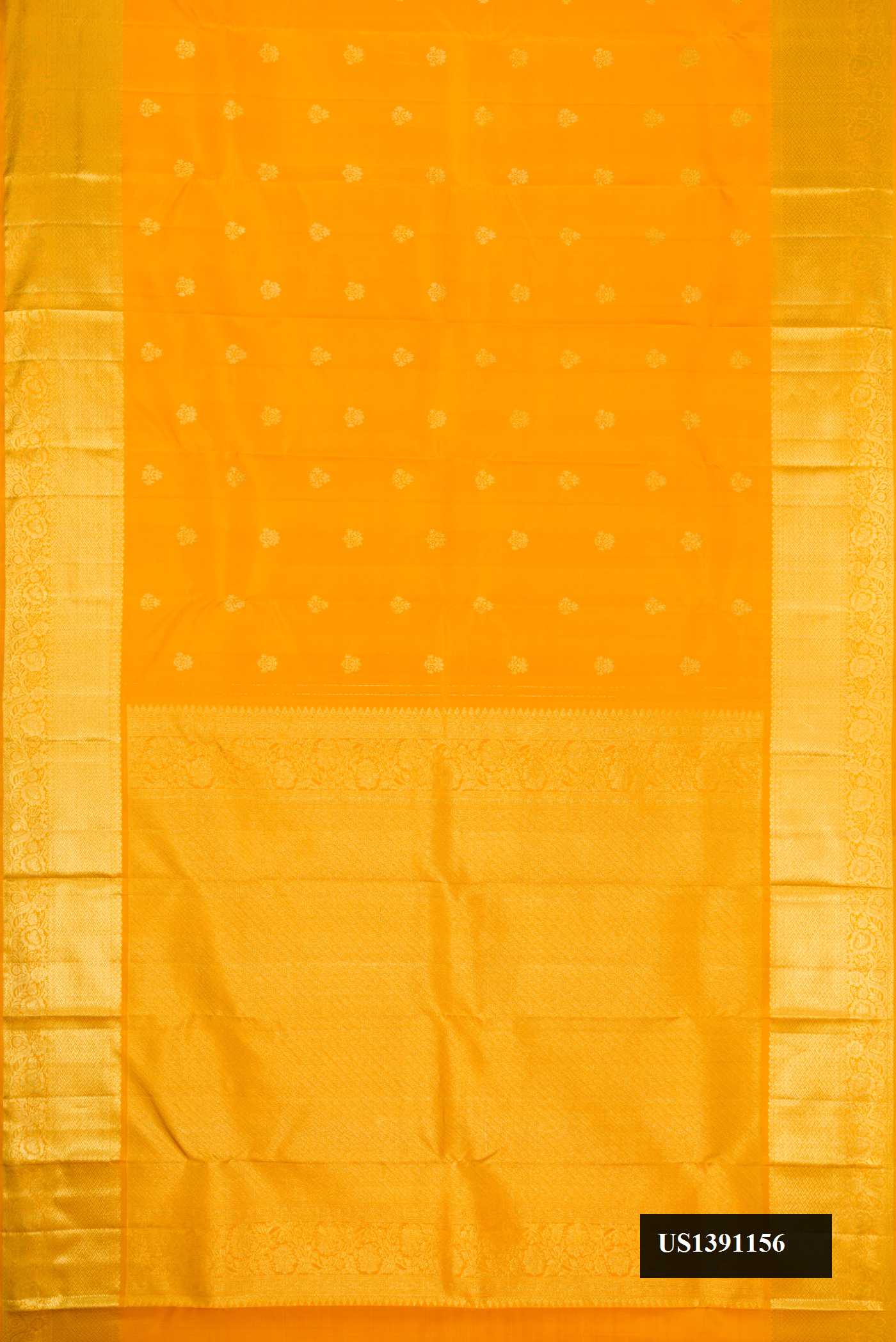 Mustard Dual Tone Kanchipuram Silk Saree