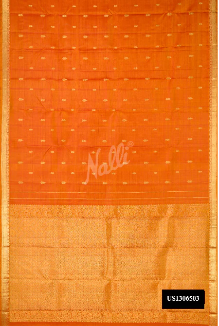 Mustard Dual Tone Kanchipuram Silk Saree