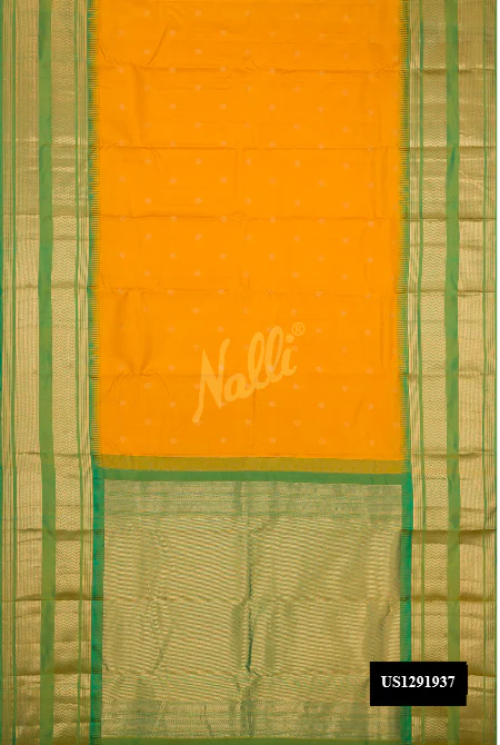 Mustard Dual Tone Kanchipuram Silk Saree