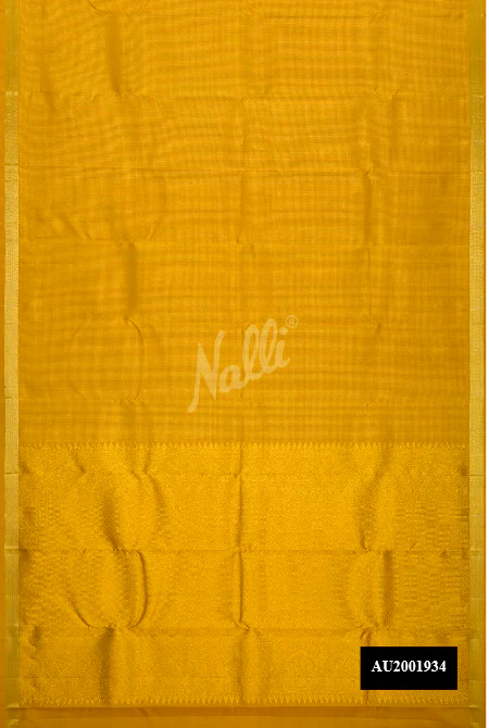 Mustard Dual Tone Kanchipuram Silk Saree