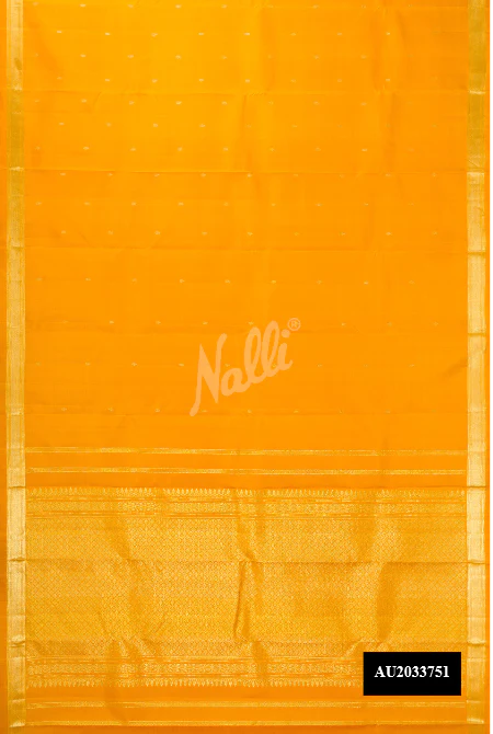 Mustard Dual Tone Kanchipuram Silk Saree