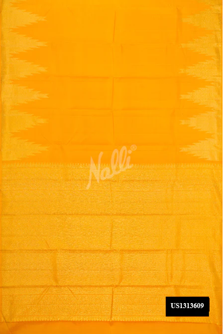 Mustard Dual Tone Kanchipuram Silk Saree