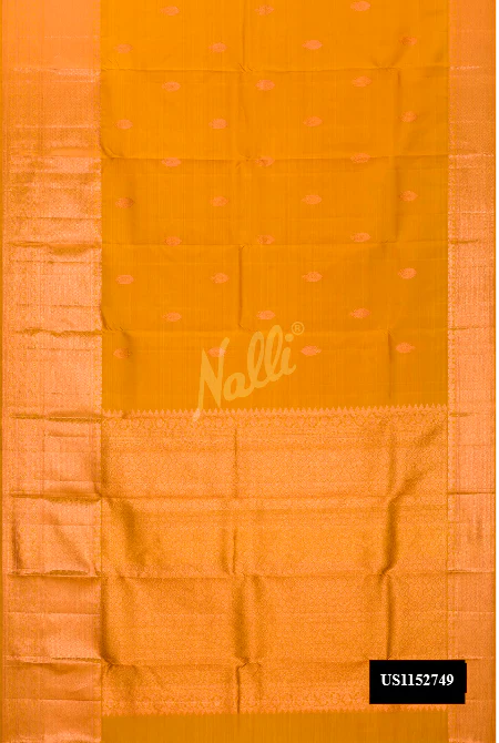 Mustard Dual Tone Kanchipuram Silk Saree
