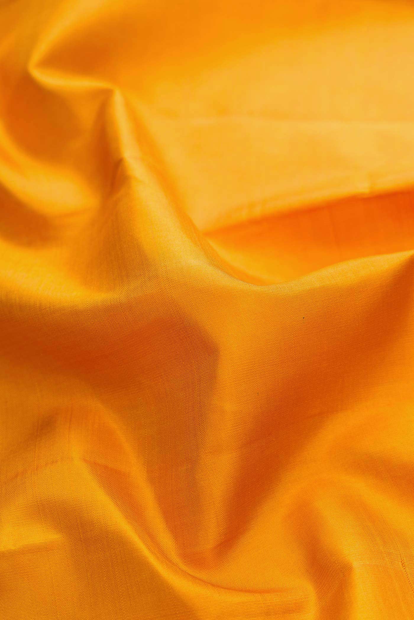 Mustard Dual Tone Kanjivaram Silk Saree - Image 2