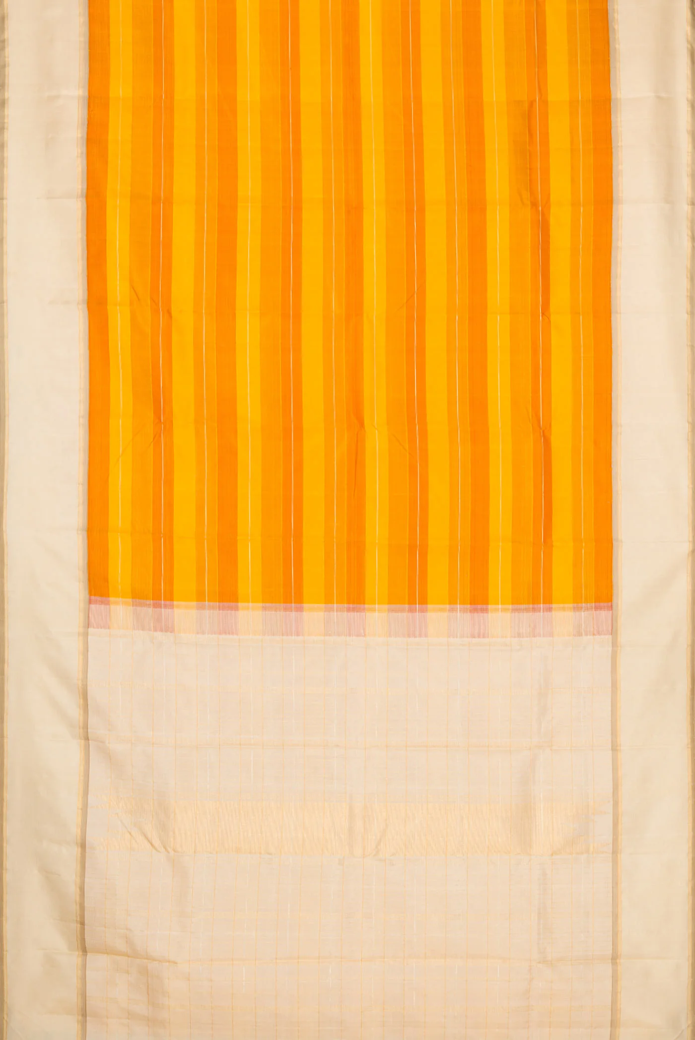 Mustard Dual Tone Kanjivaram Silk Saree - Image 6