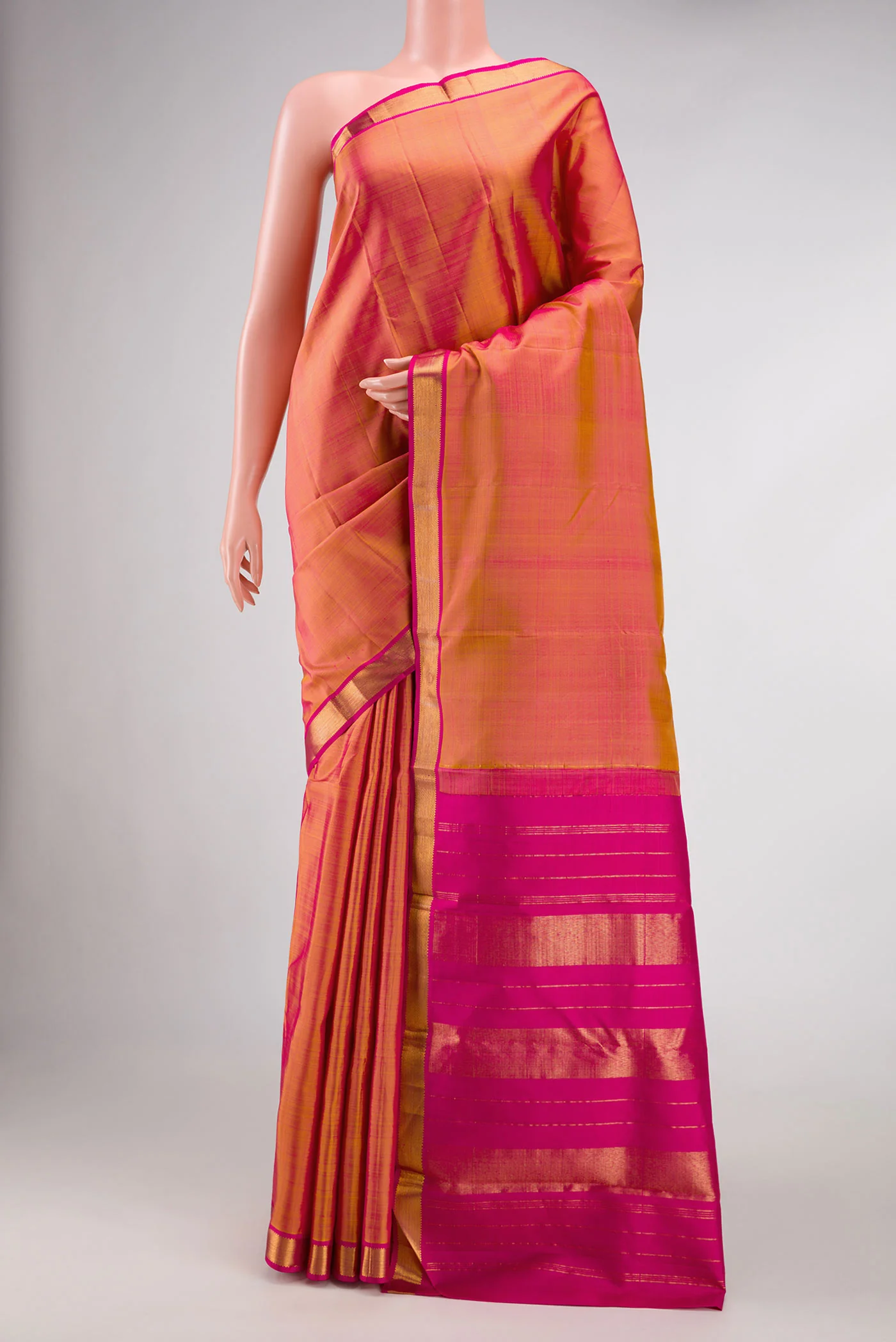 Pink Kanjivaram Silk Saree