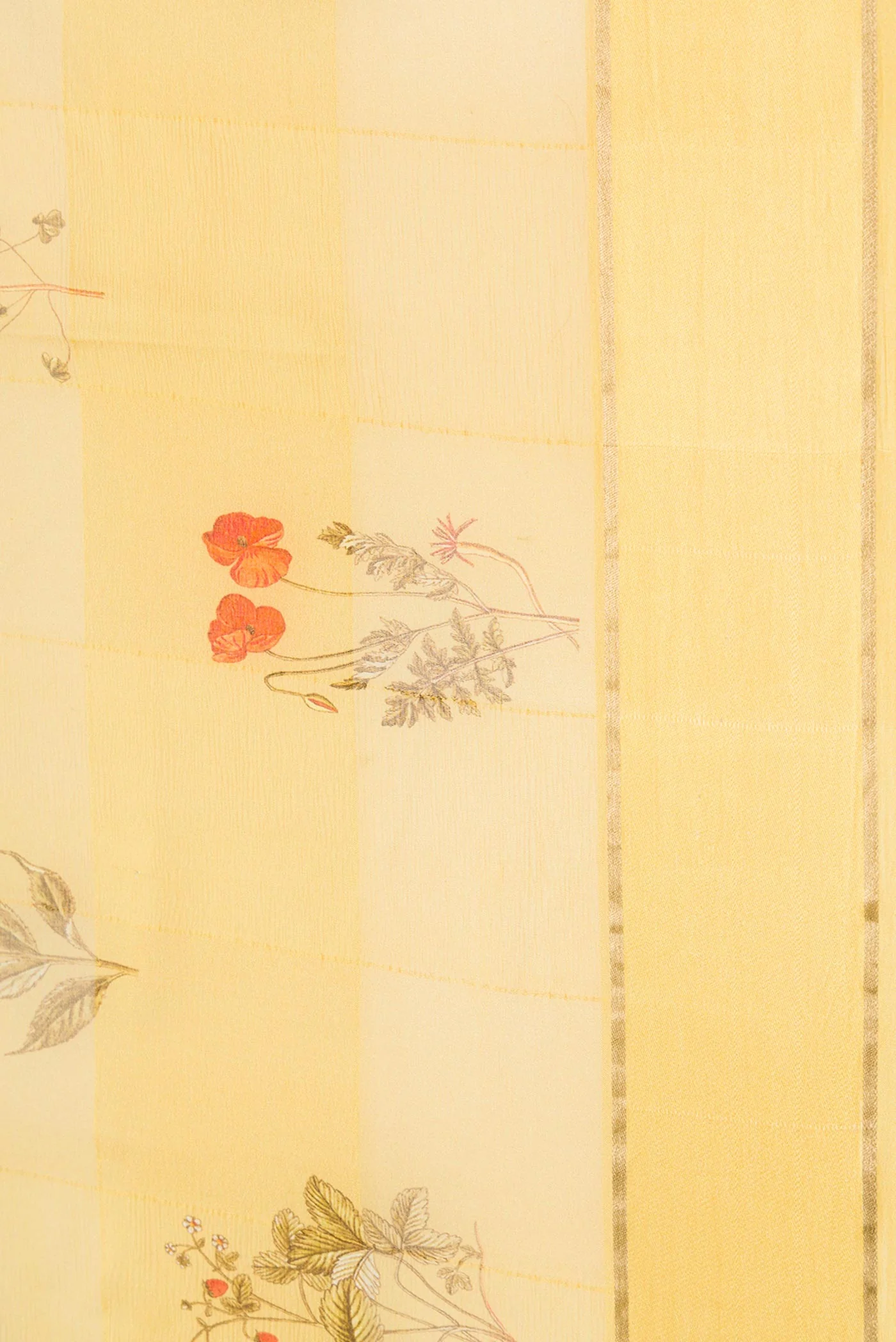 Mustard Dual Tone Mysore Georgette Saree - Image 3