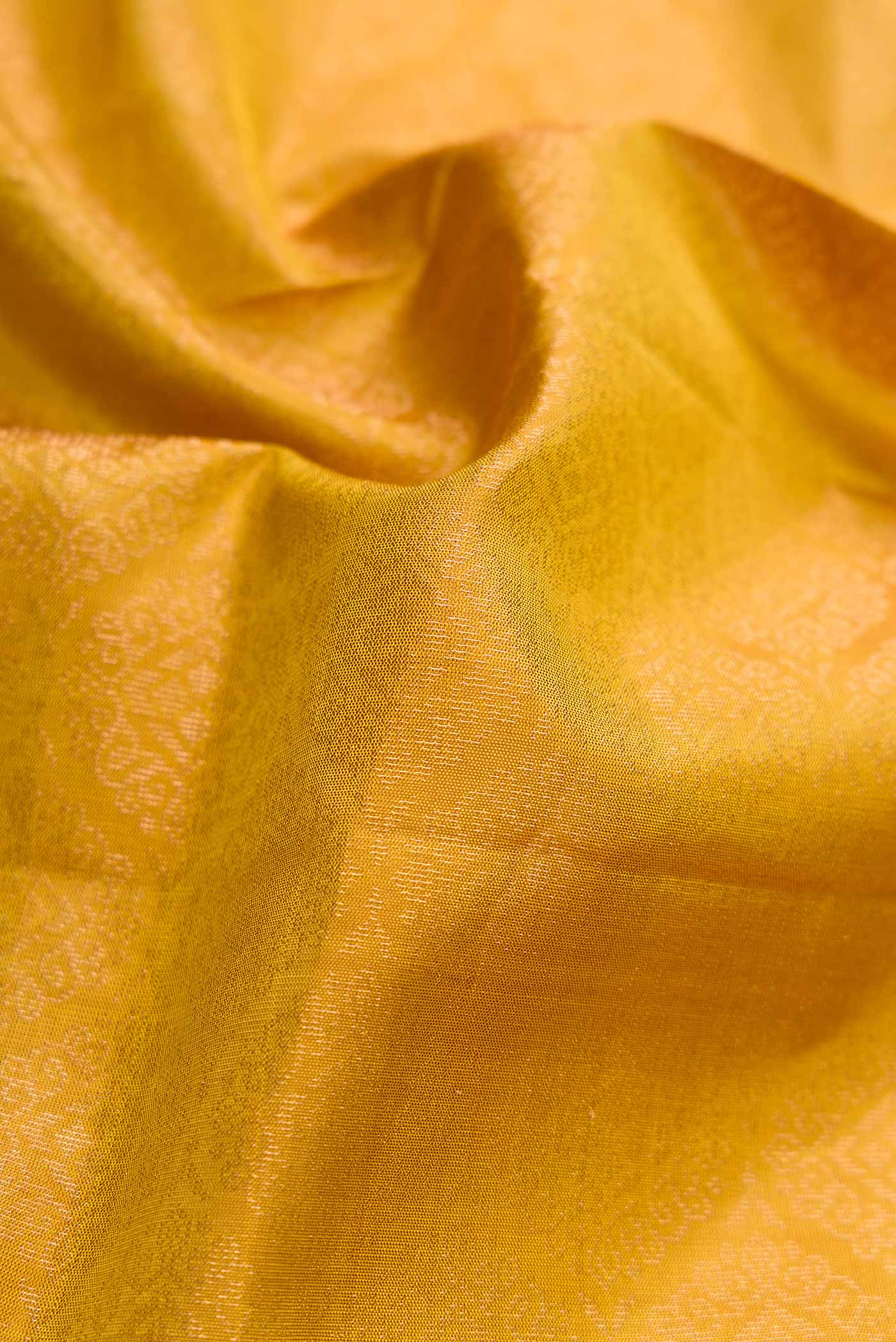 Mustard Dual Tone Soft Silk Saree - Image 2