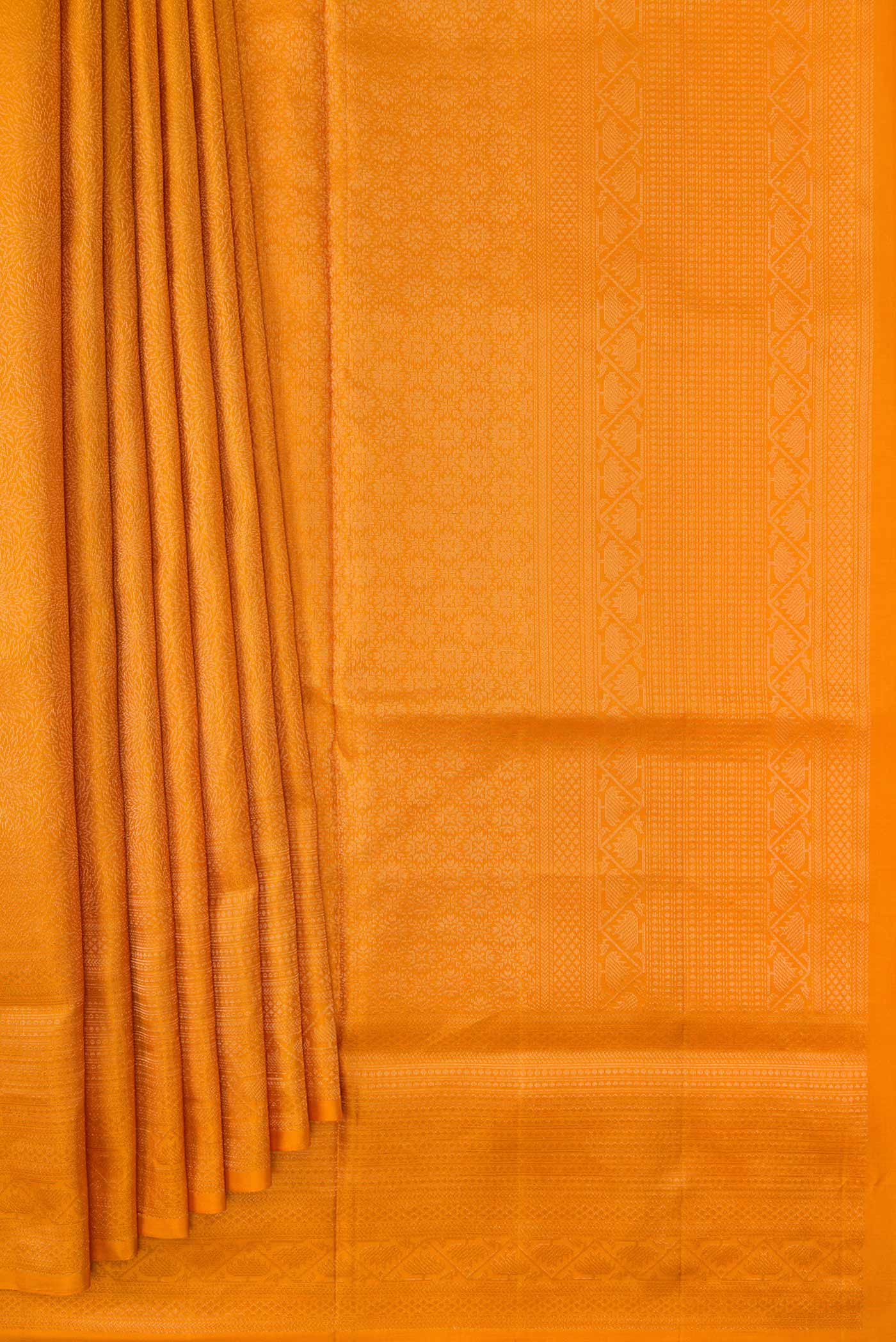 Mustard Soft Silk Saree - Image 4