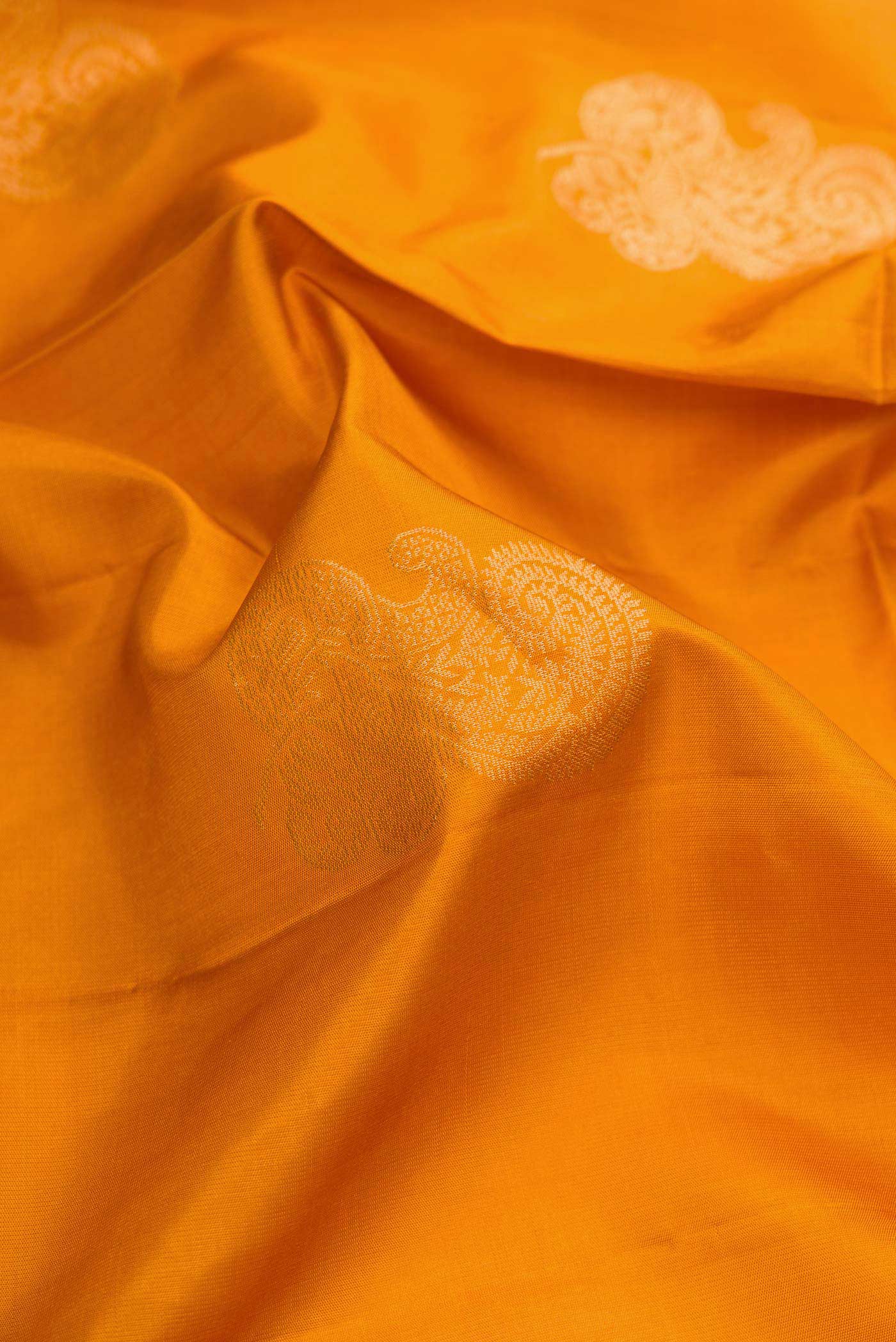 Mustard Soft Silk Saree - Image 2