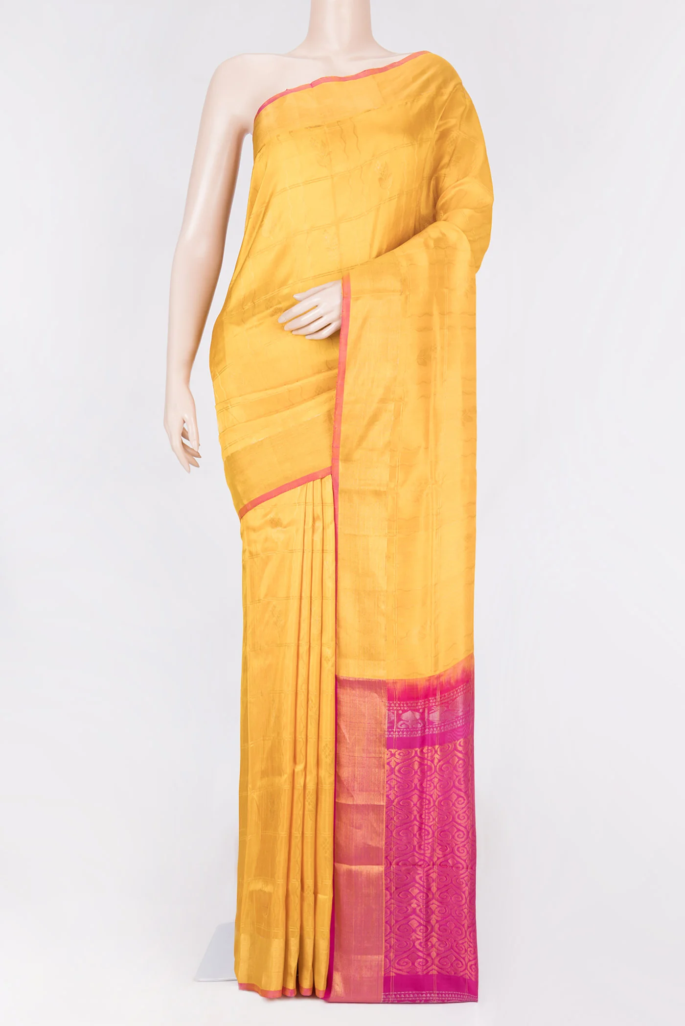 Mustard Dual Tone Uppada Silk Saree