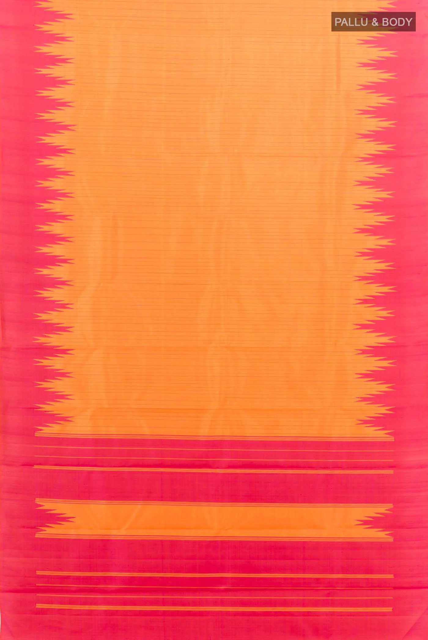 Mustard Kanchipuram Silk Saree - Image 4