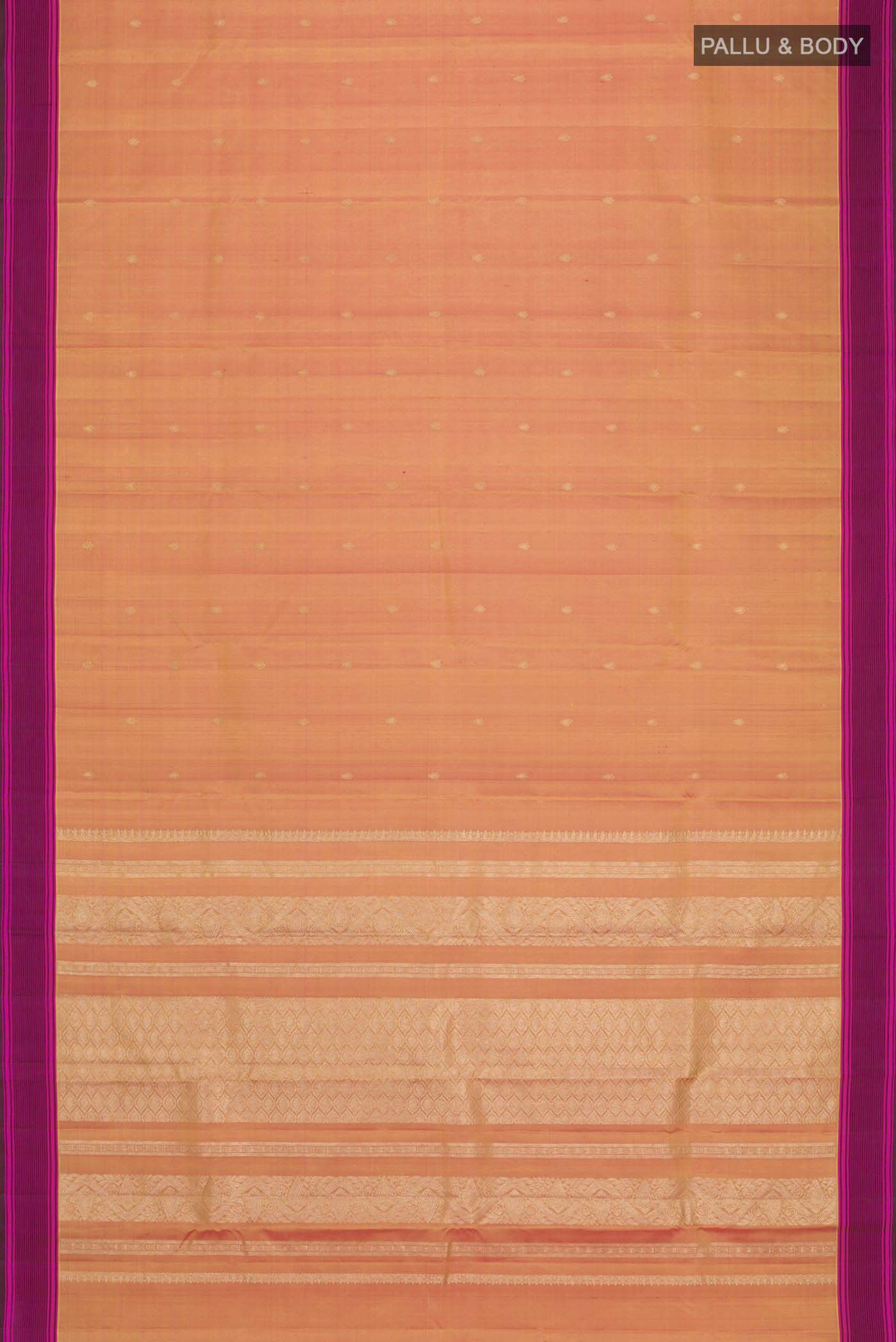 Mustard Kanchipuram Silk Saree - Image 6