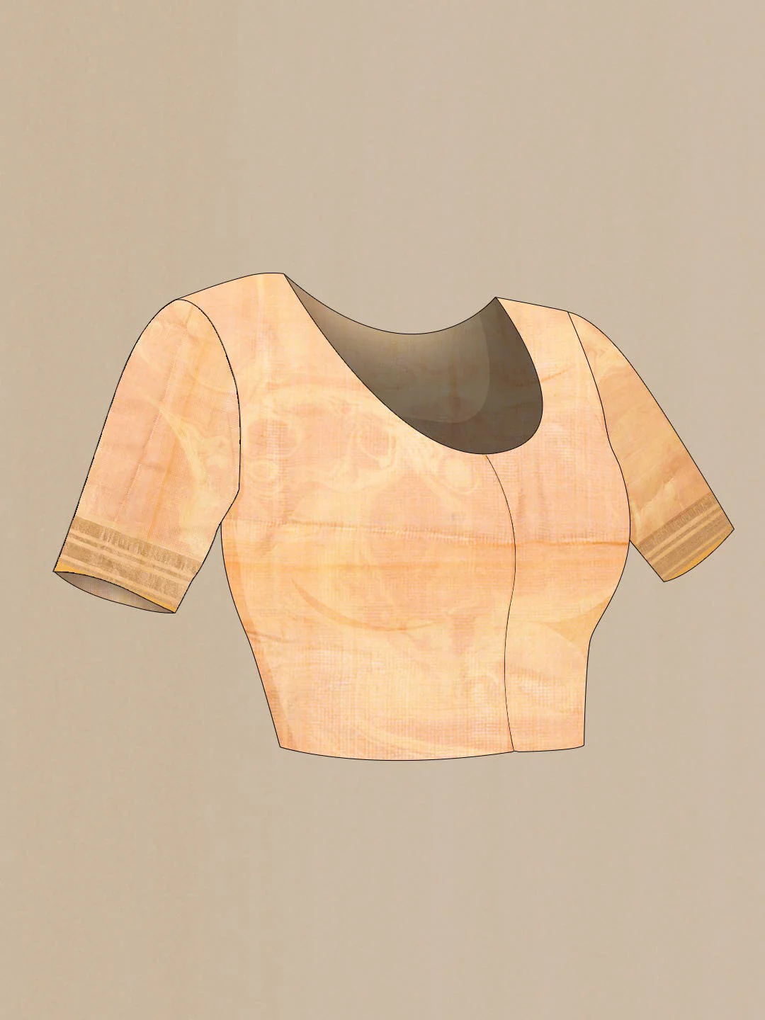 Mustard Kota Silk Saree - Image 4