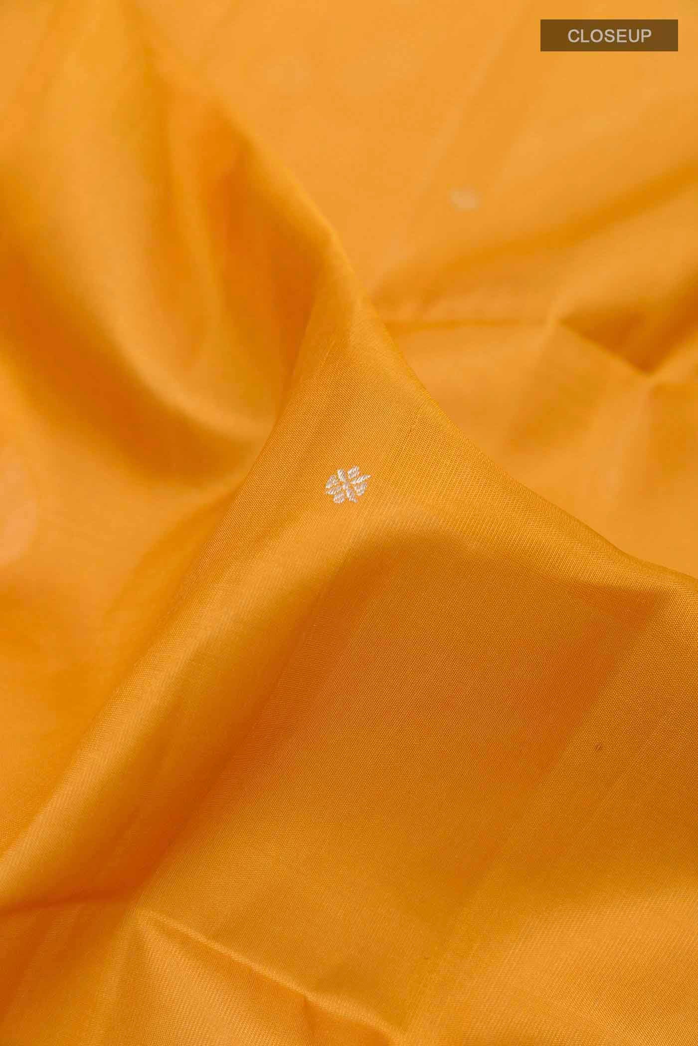 Mustard Soft Silk Saree - Image 2