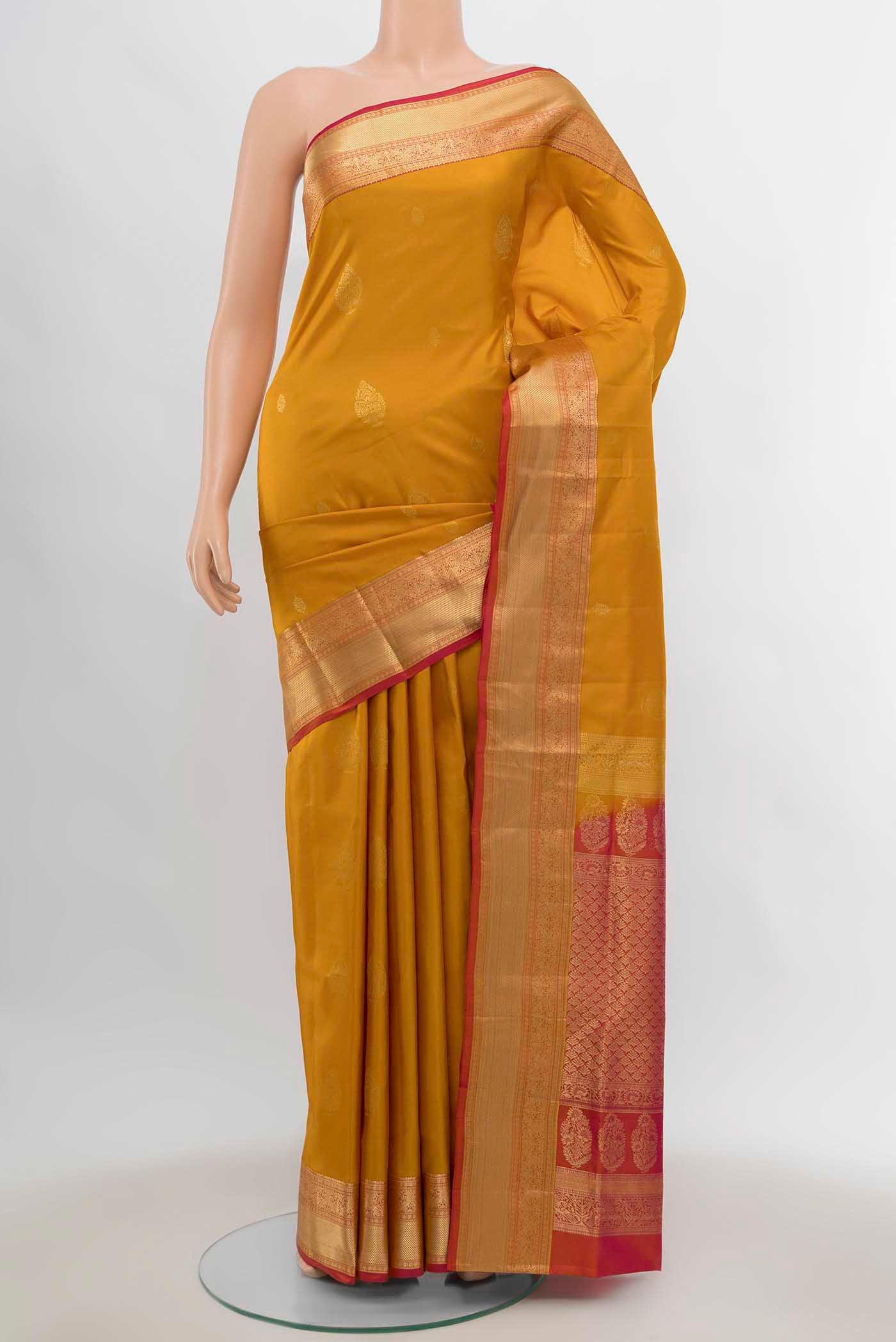 Mustard Soft Silk Saree