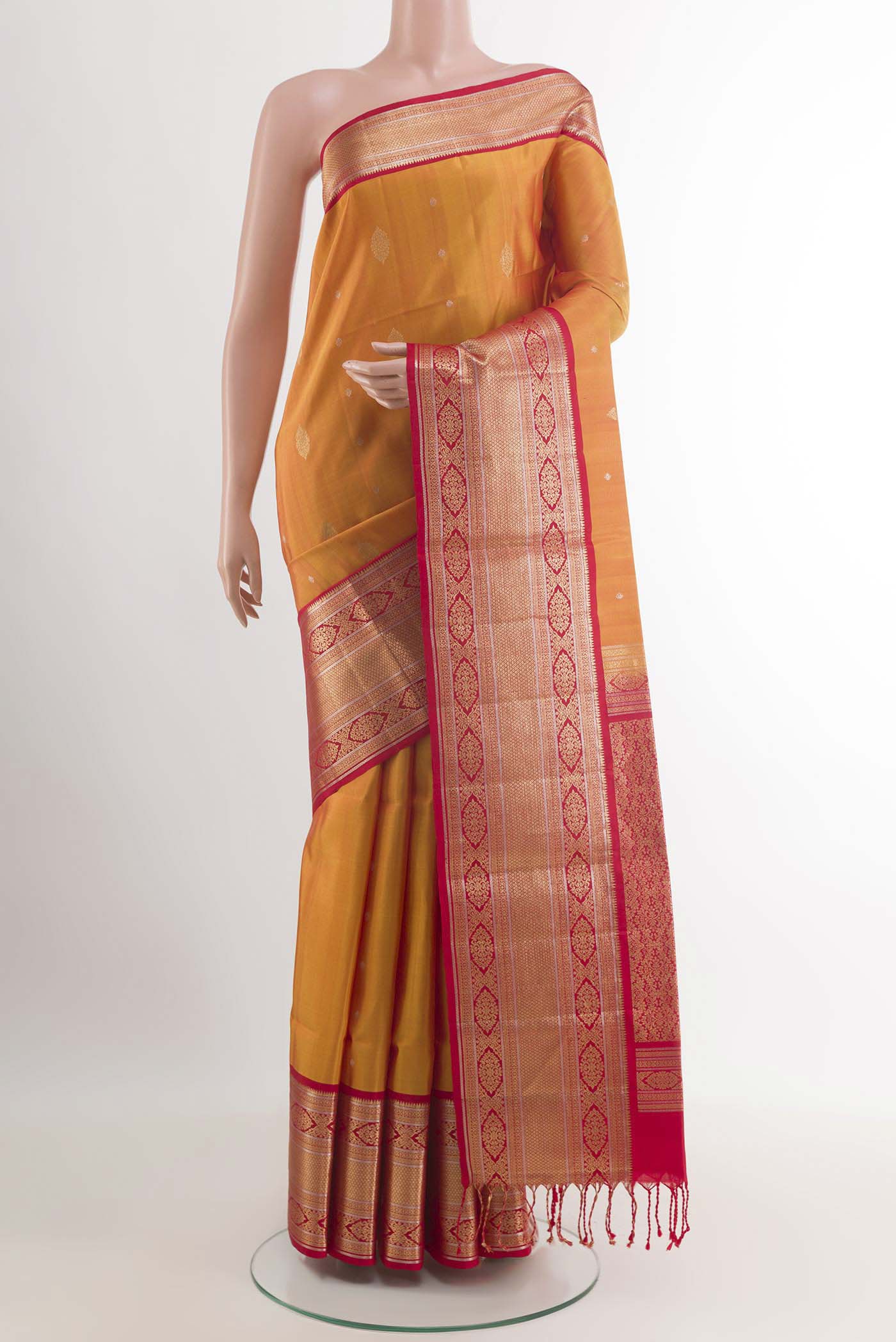 Mustard Soft Silk Saree