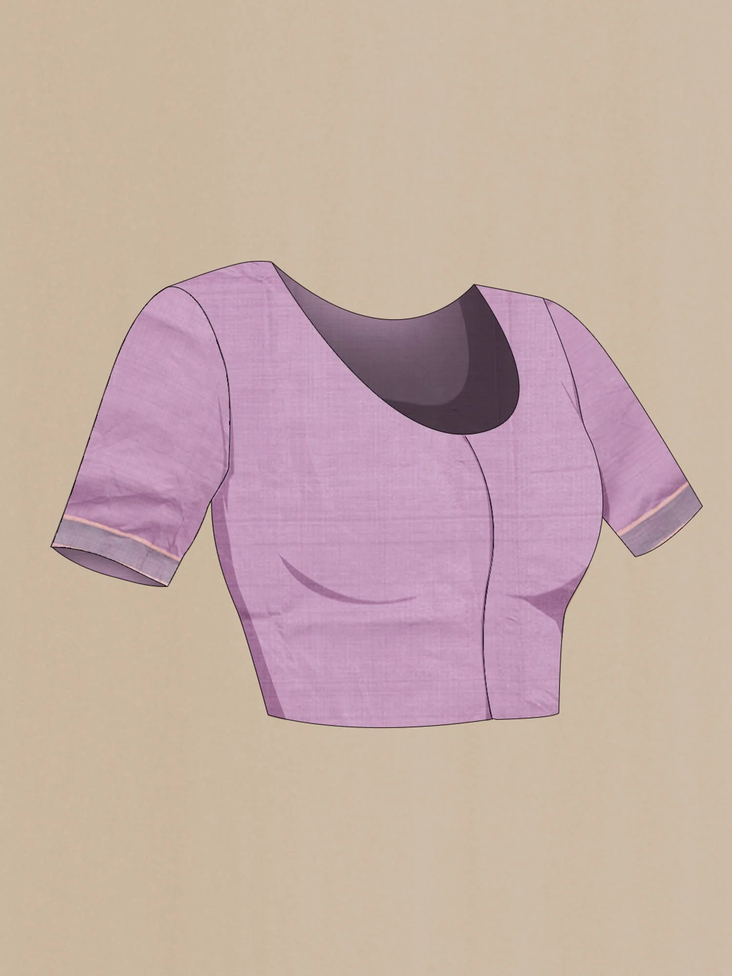 Mystic Berry-Magenta Bhagalpuri Tussar Silk Saree - Image 8
