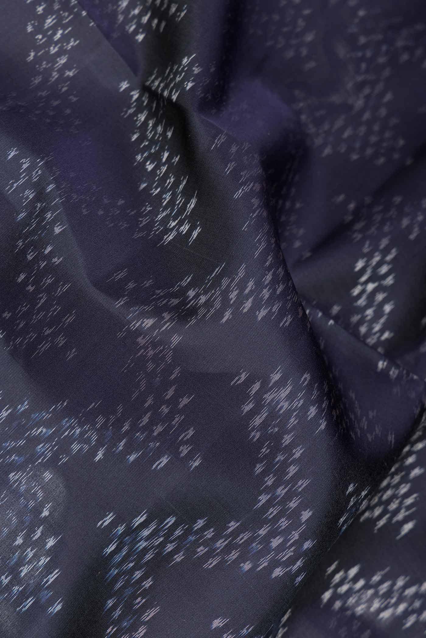 Navy Blue Soft Silk Saree - Image 2